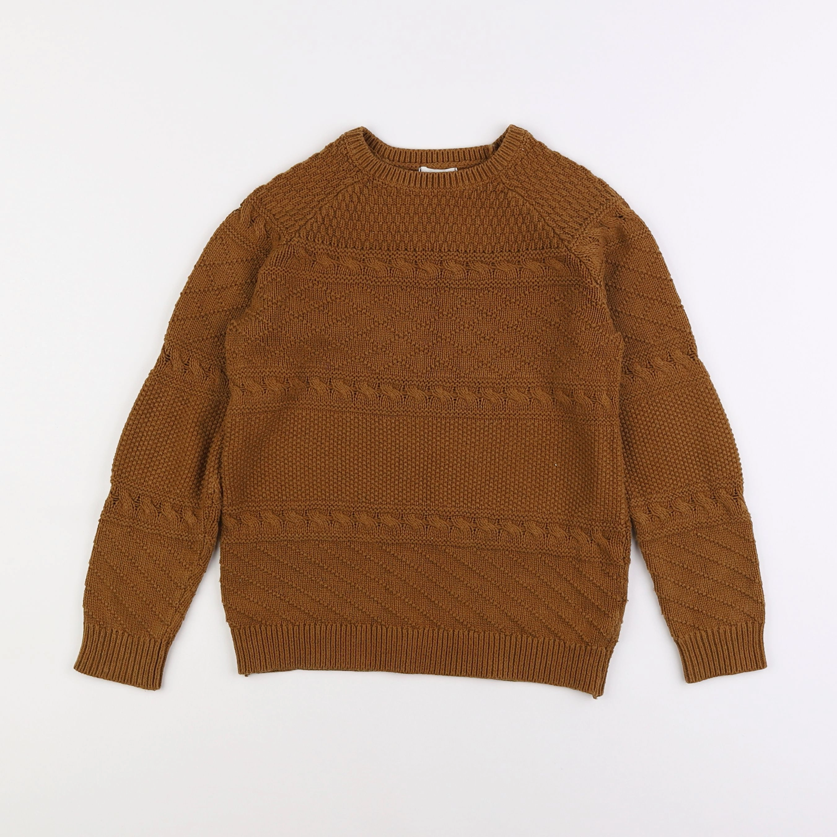 Vertbaudet - pull marron - 8 ans