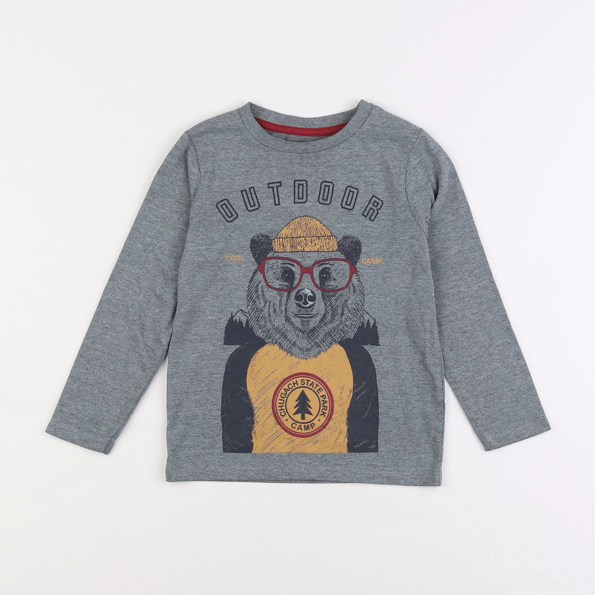 Vertbaudet - tee-shirt gris - 5 ans