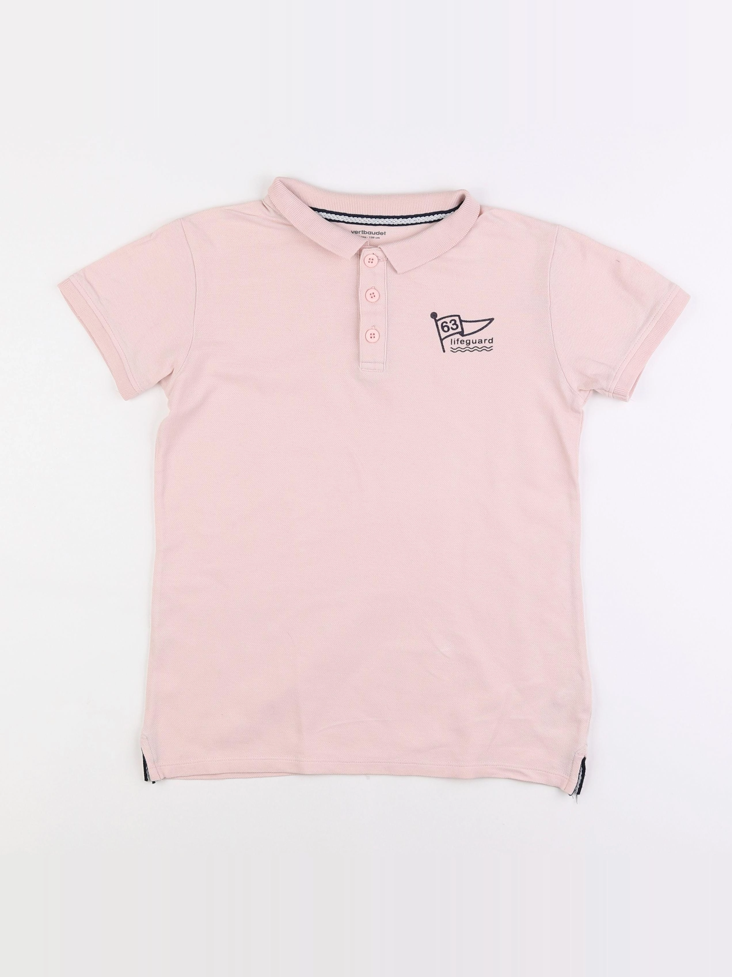 Vertbaudet - polo rose - 12 ans