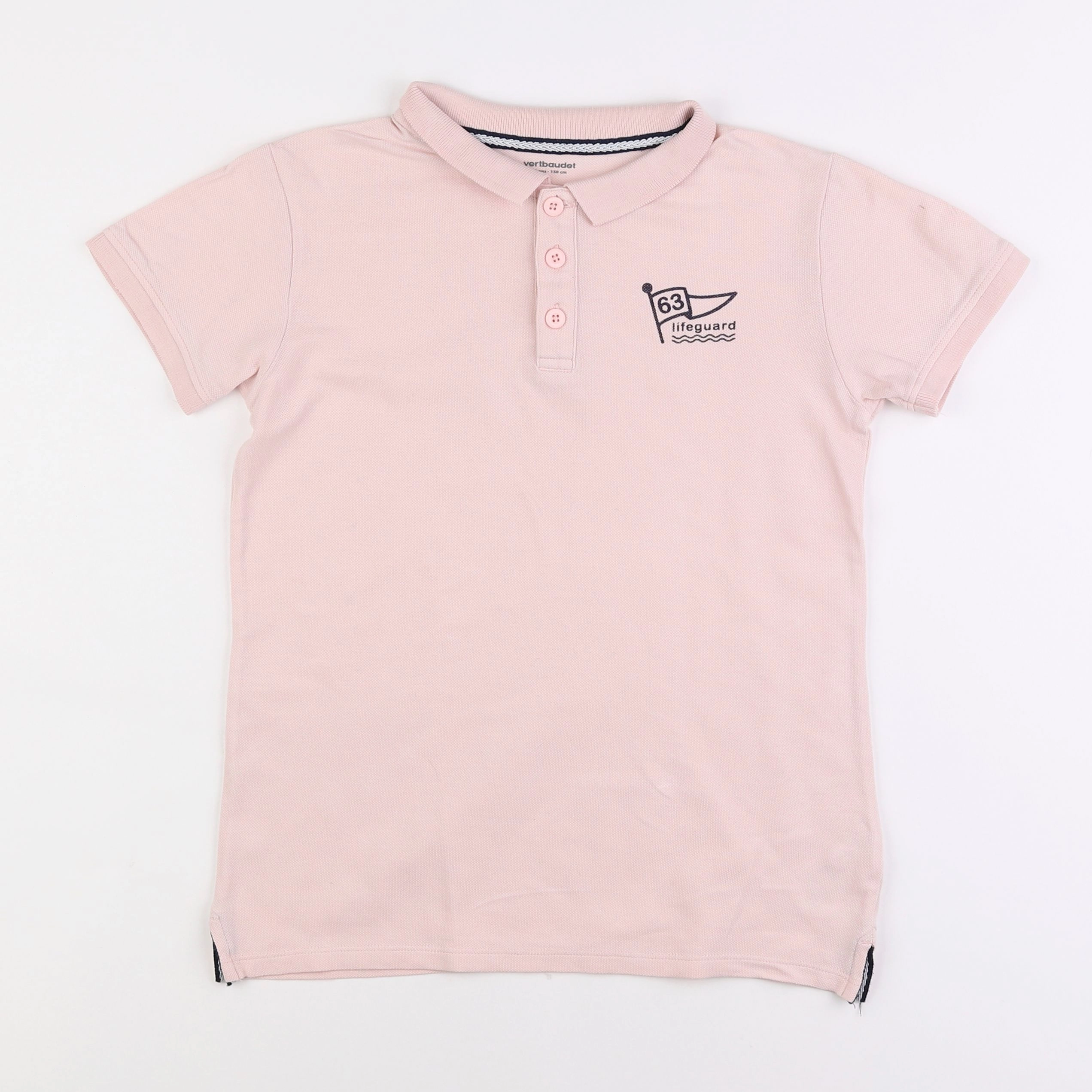 Vertbaudet - polo rose - 12 ans