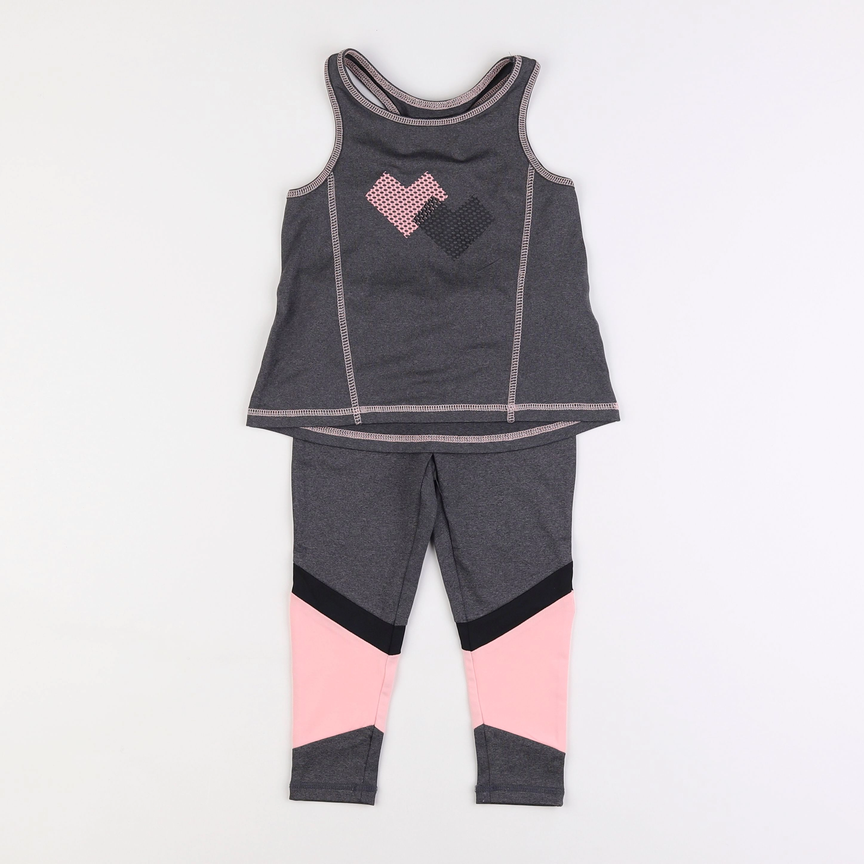 Vertbaudet - ensemble sport gris - 3 ans