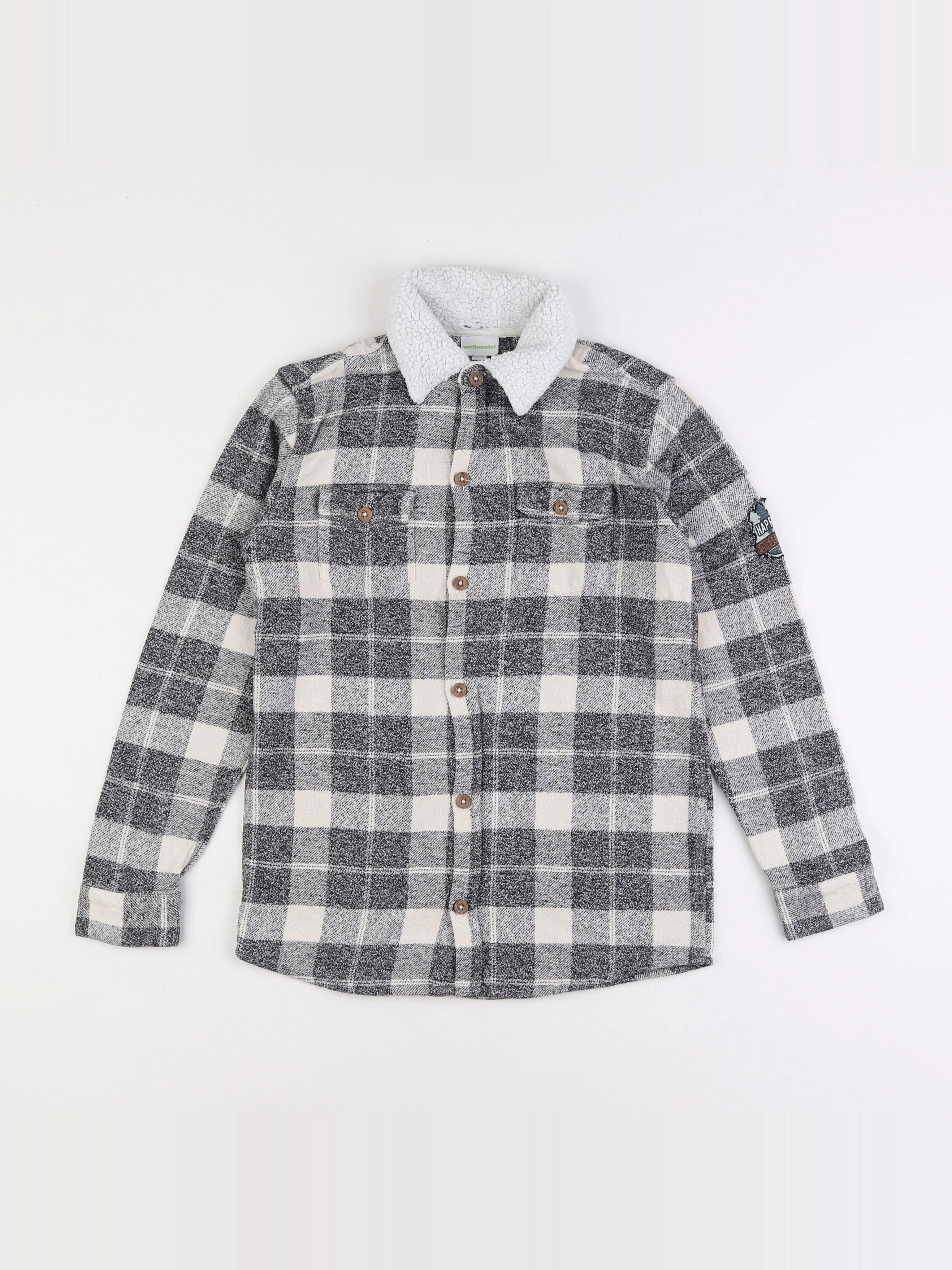 Vertbaudet - chemise gris - 12 ans