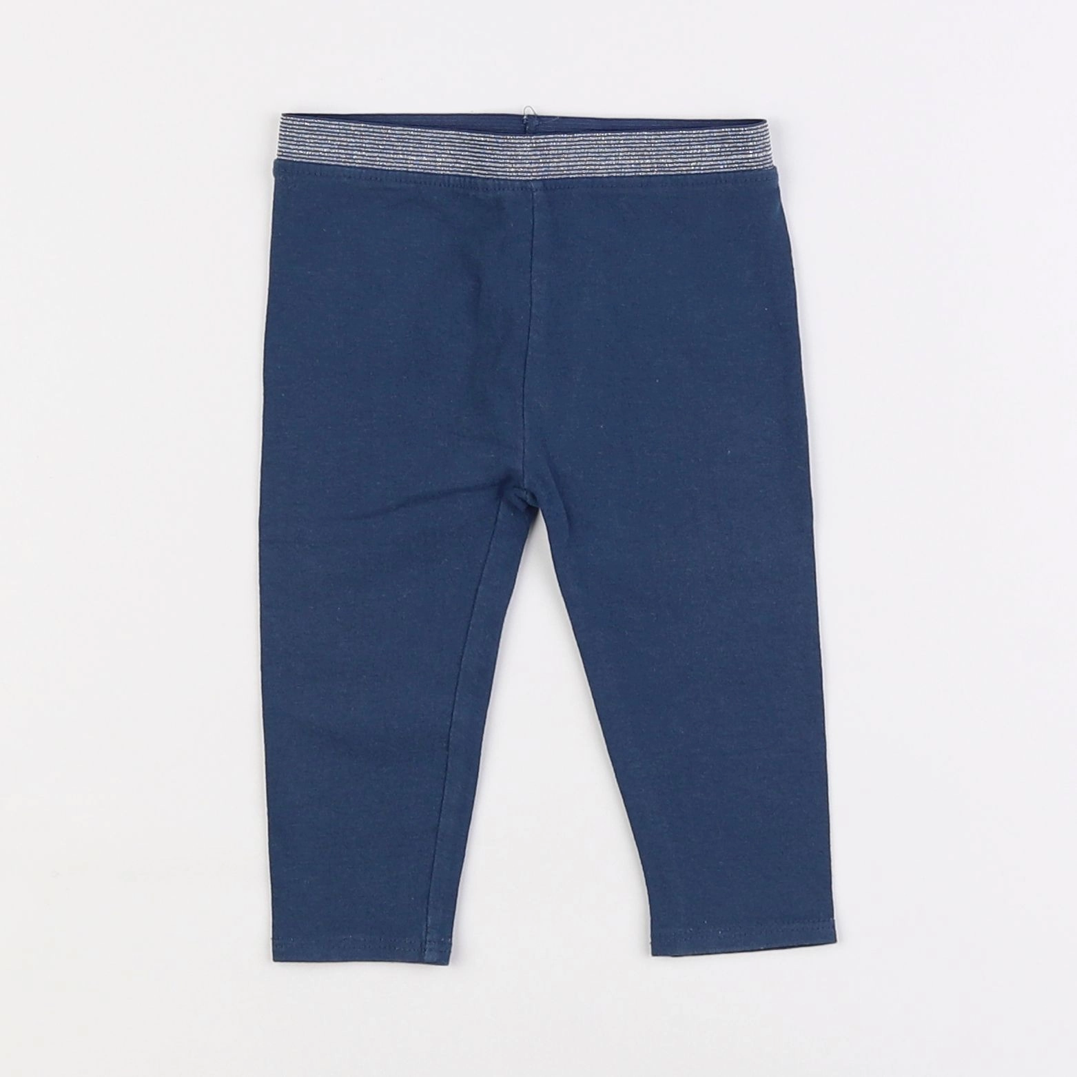 Vertbaudet - legging bleu - 9 mois