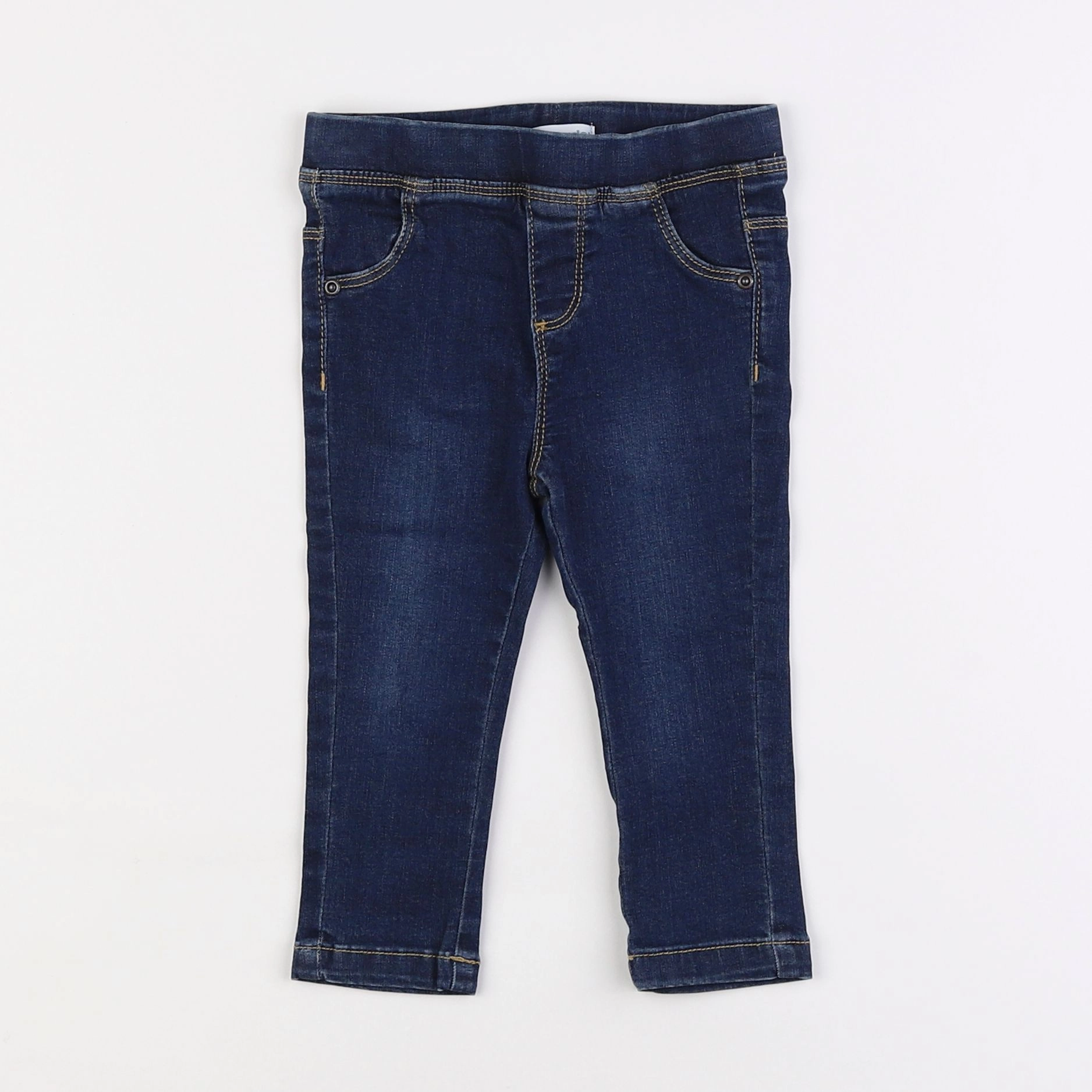 Vertbaudet - jegging bleu - 18 mois