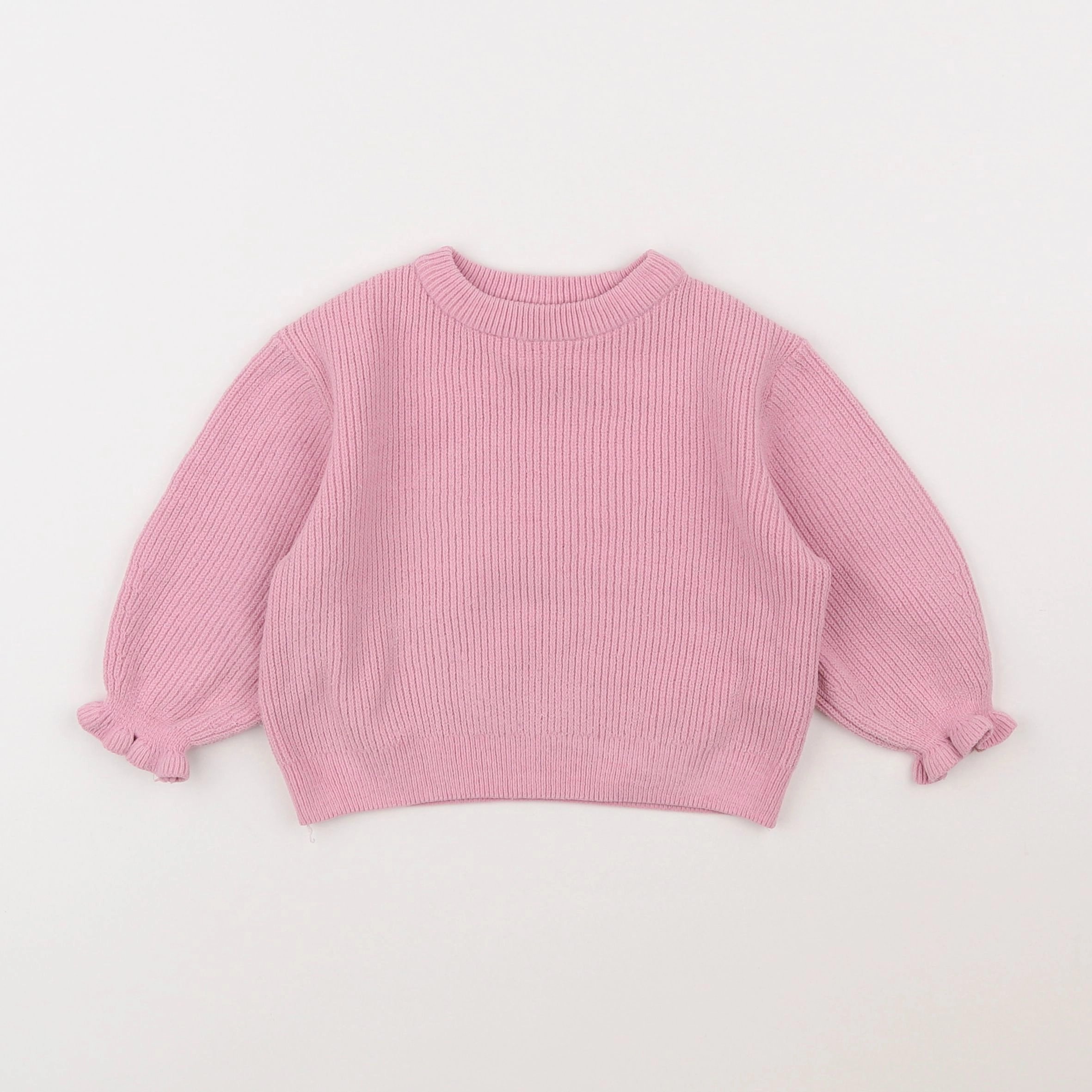 Zara - pull rose - 12/18 mois