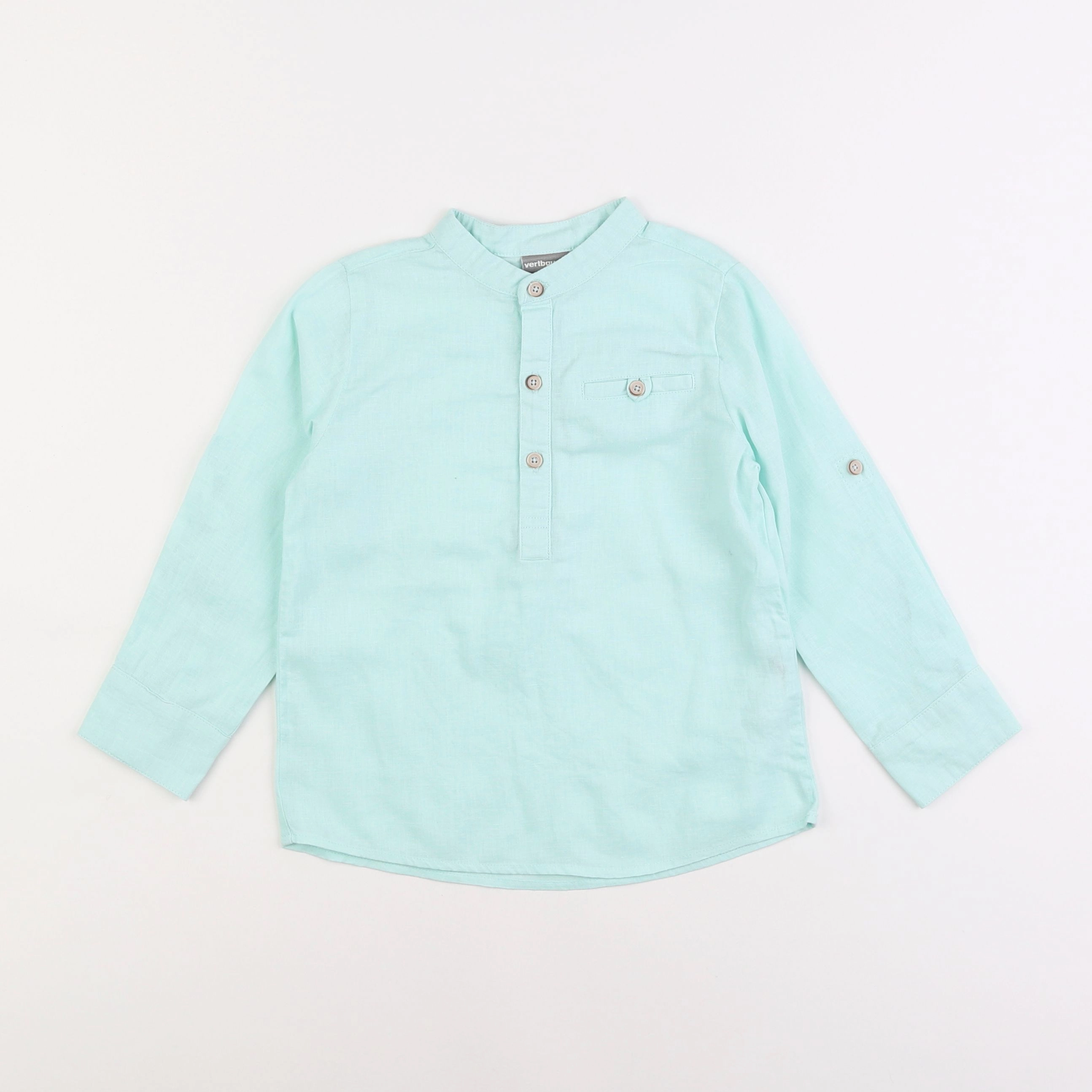 Vertbaudet - chemise bleu - 4 ans