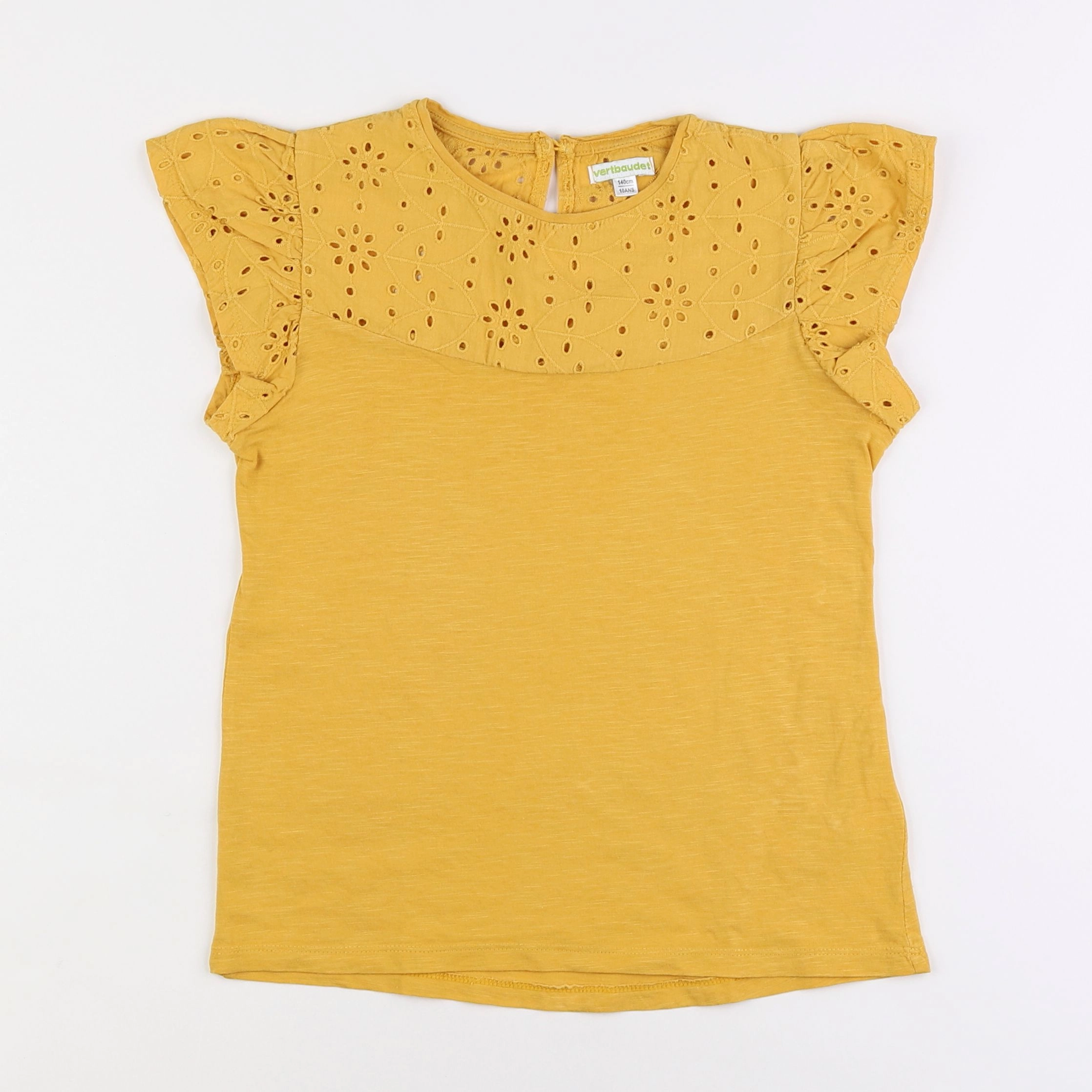 Vertbaudet - tee-shirt jaune - 10 ans