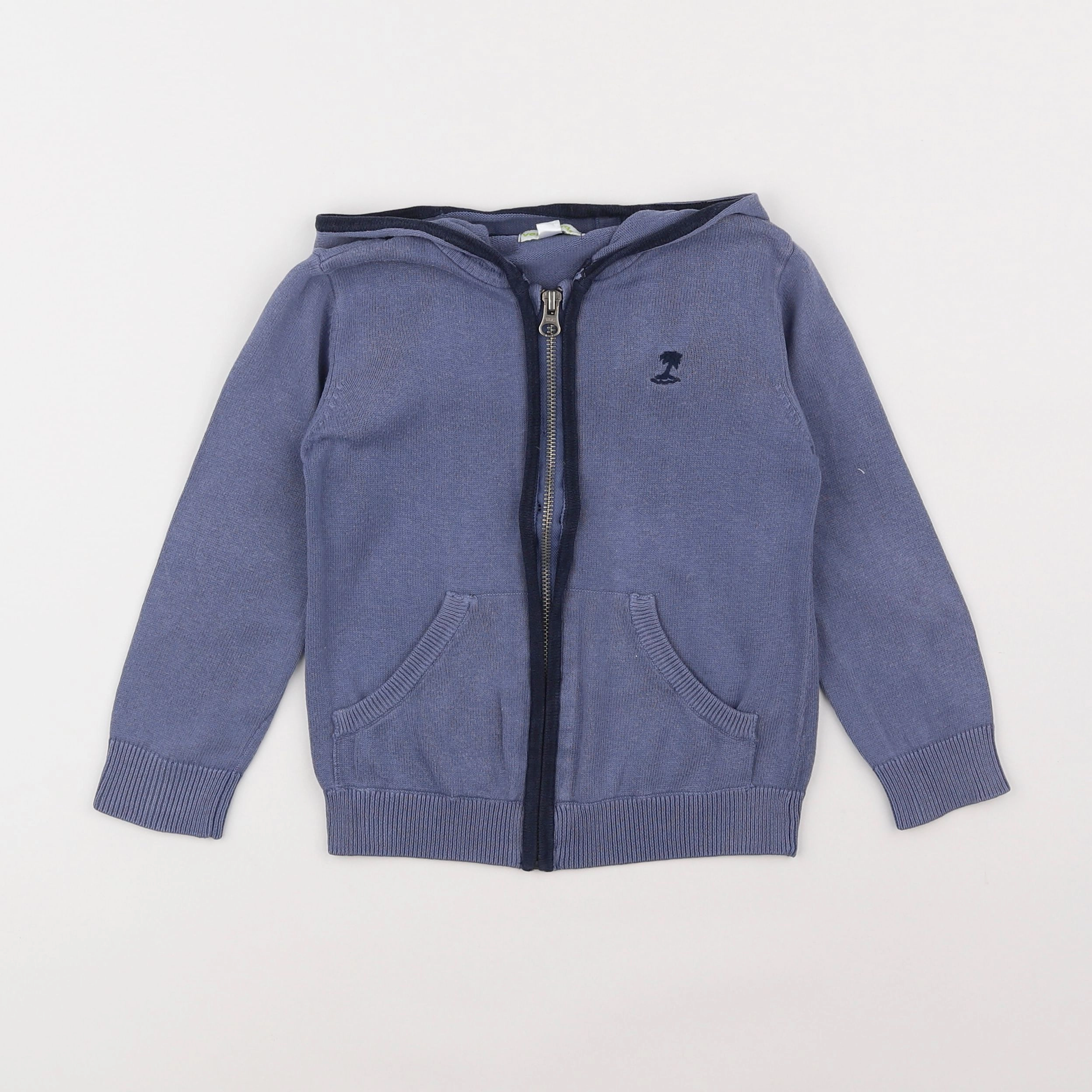 Vertbaudet - gilet bleu - 4 ans