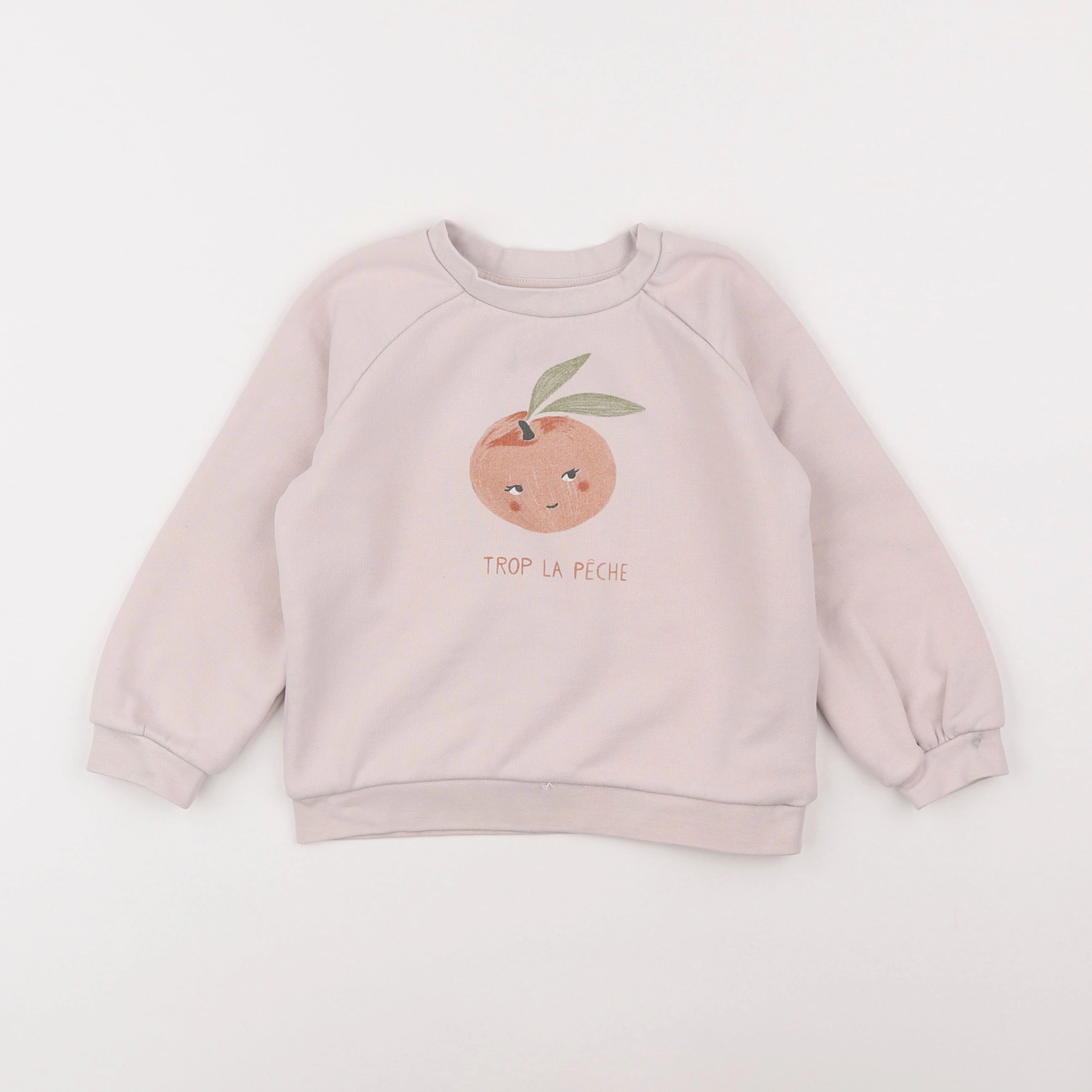 Vertbaudet - sweat beige - 4 ans