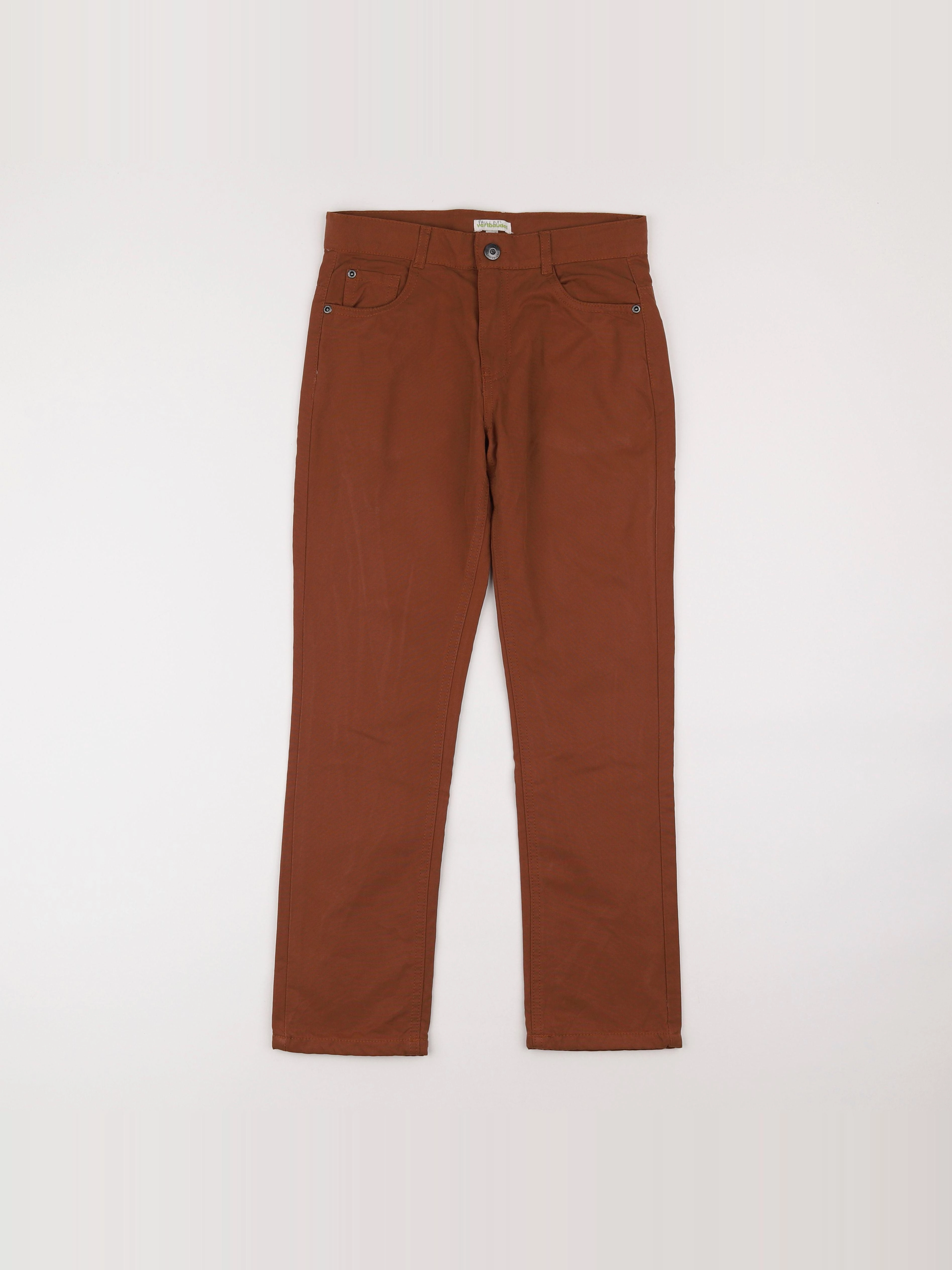 Vertbaudet - pantalon marron - 10 ans