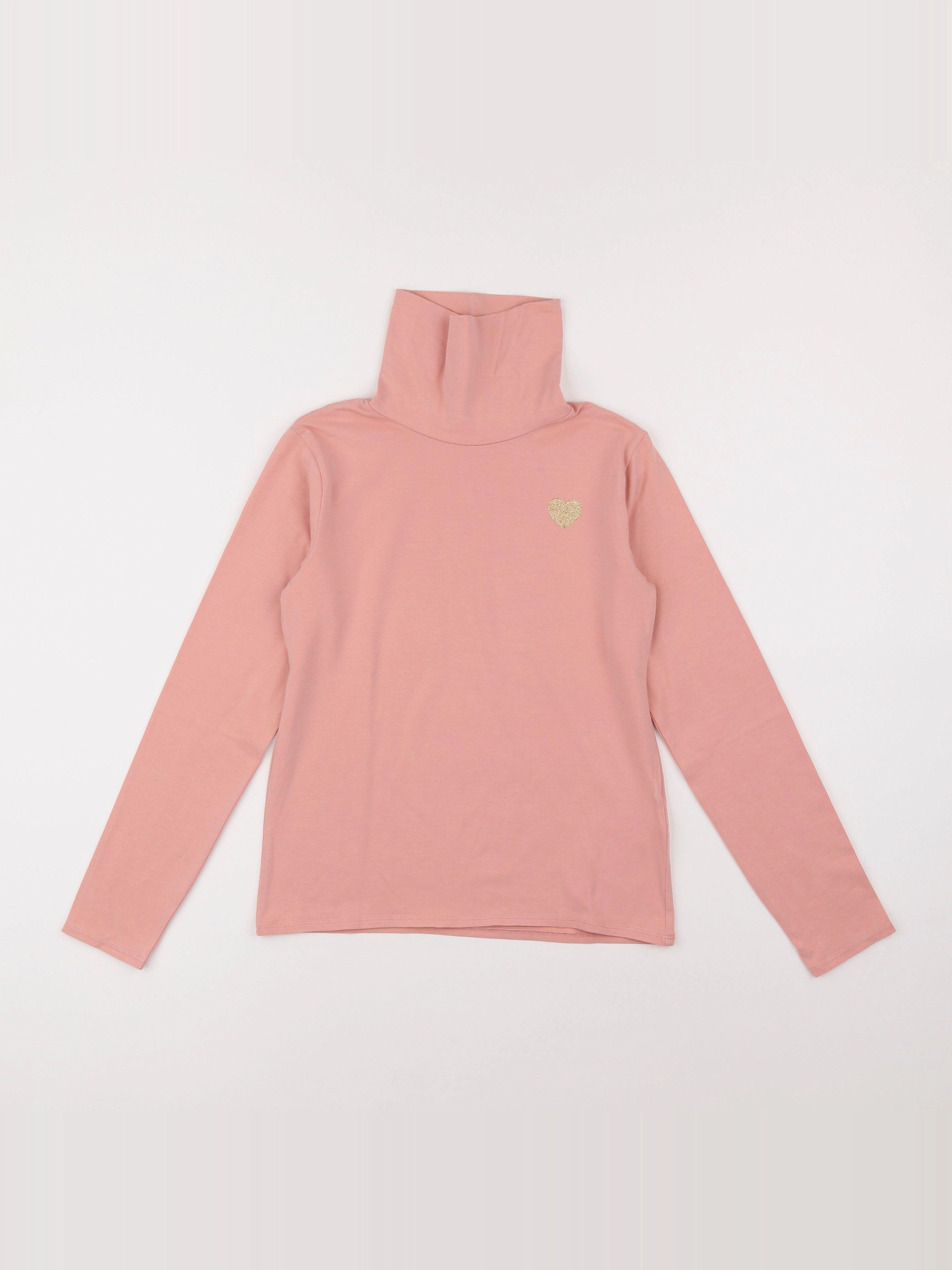 Vertbaudet - sous-pull rose - 10 ans