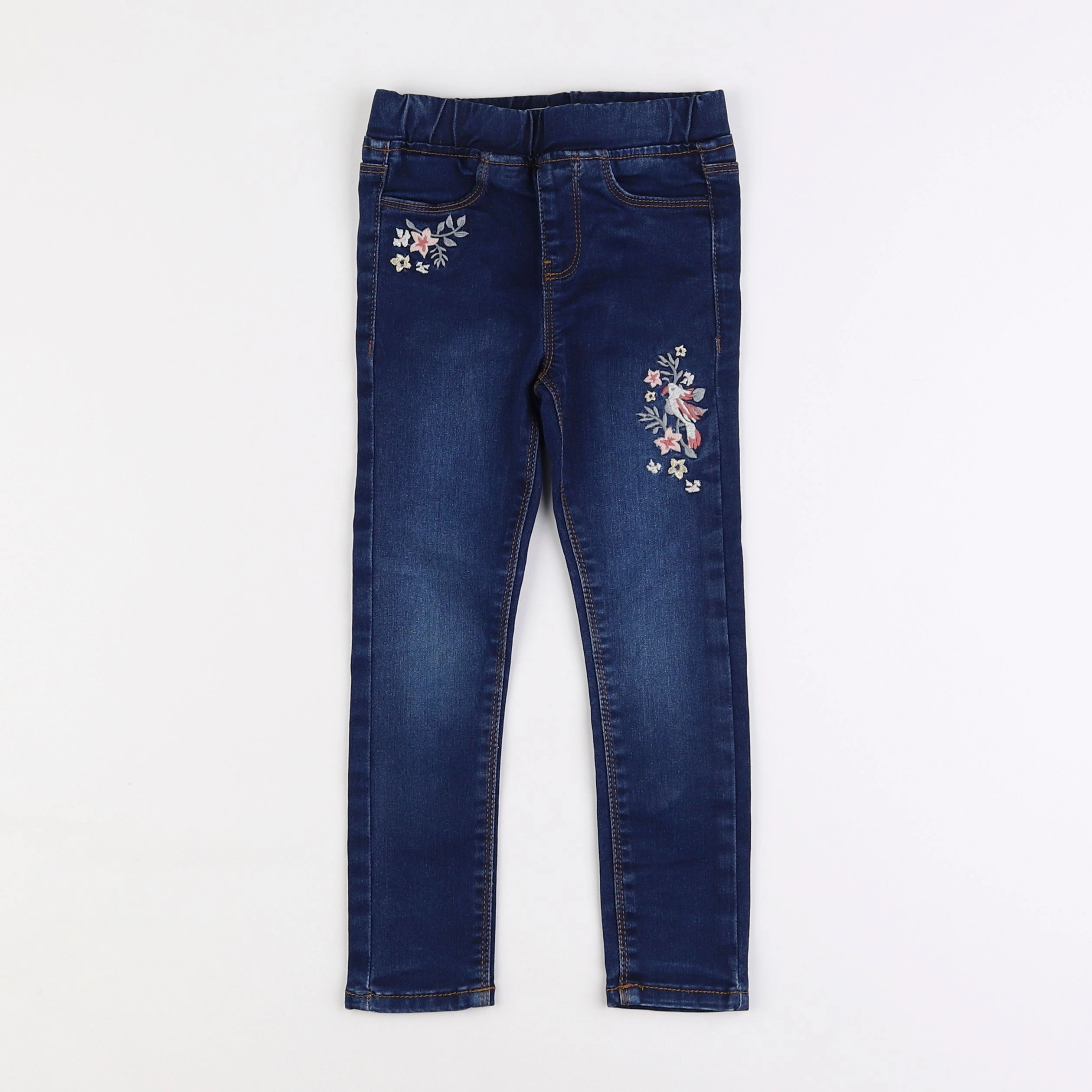 Vertbaudet - jegging bleu - 4 ans