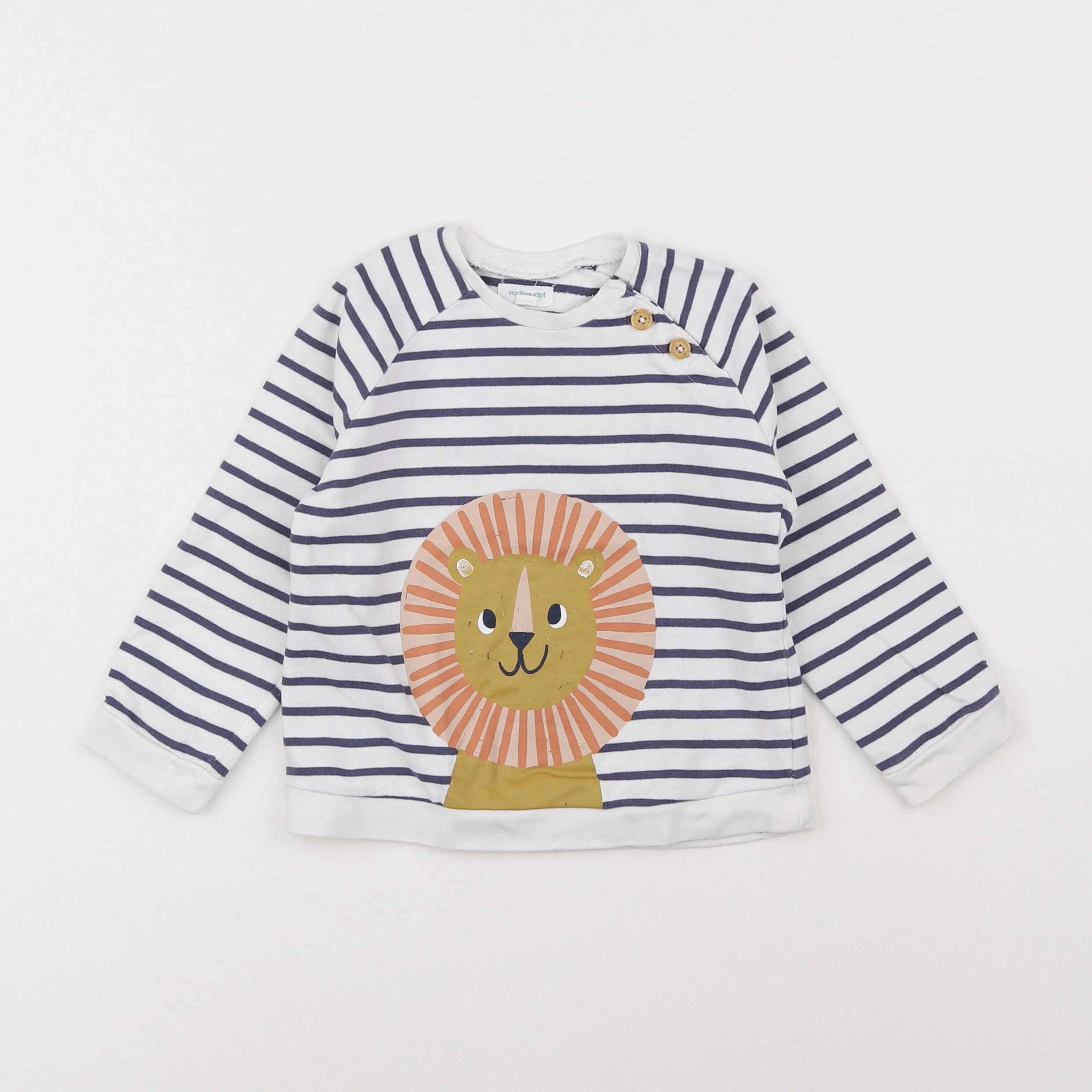 Vertbaudet - sweat blanc - 3 ans