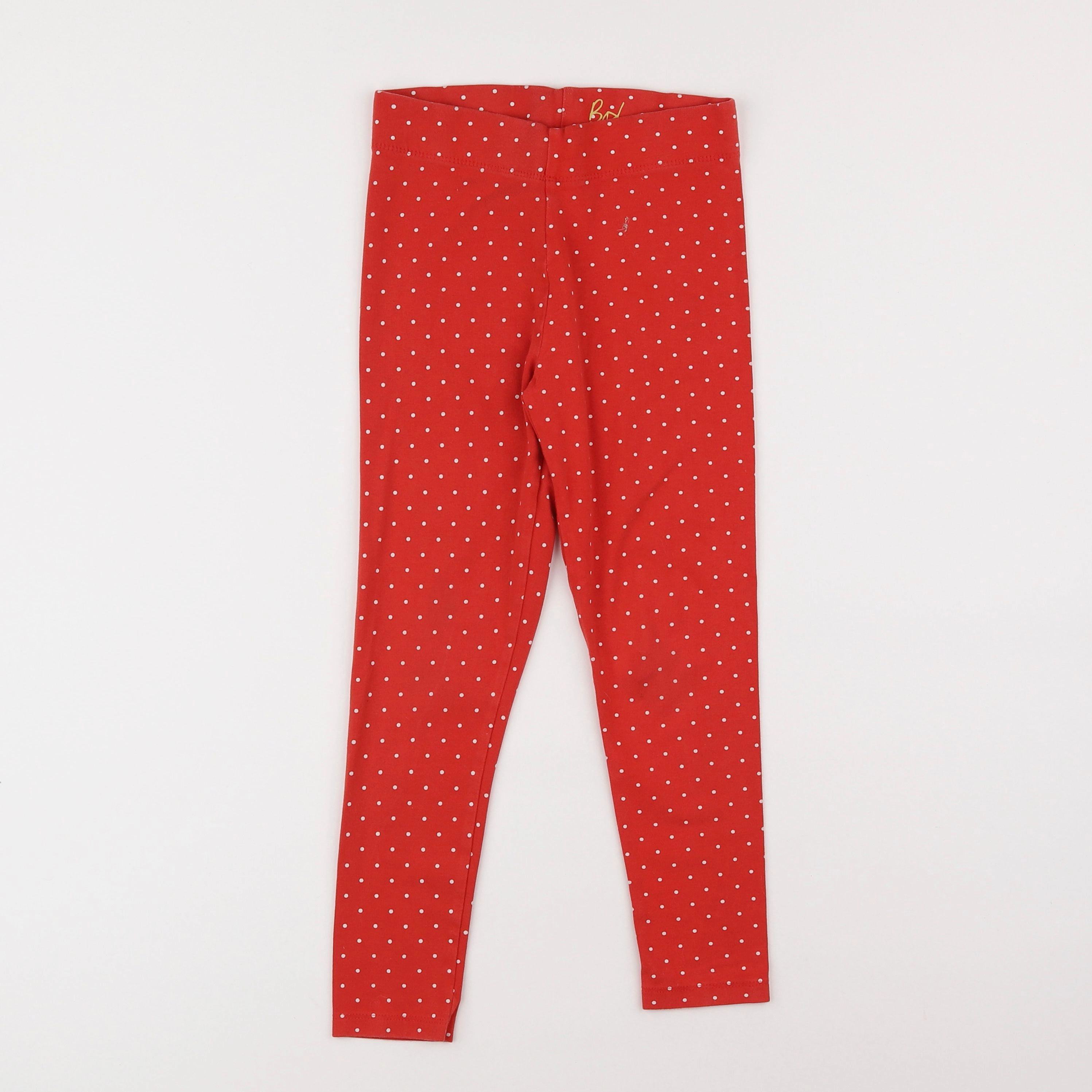 Boden - legging rouge - 6/7 ans