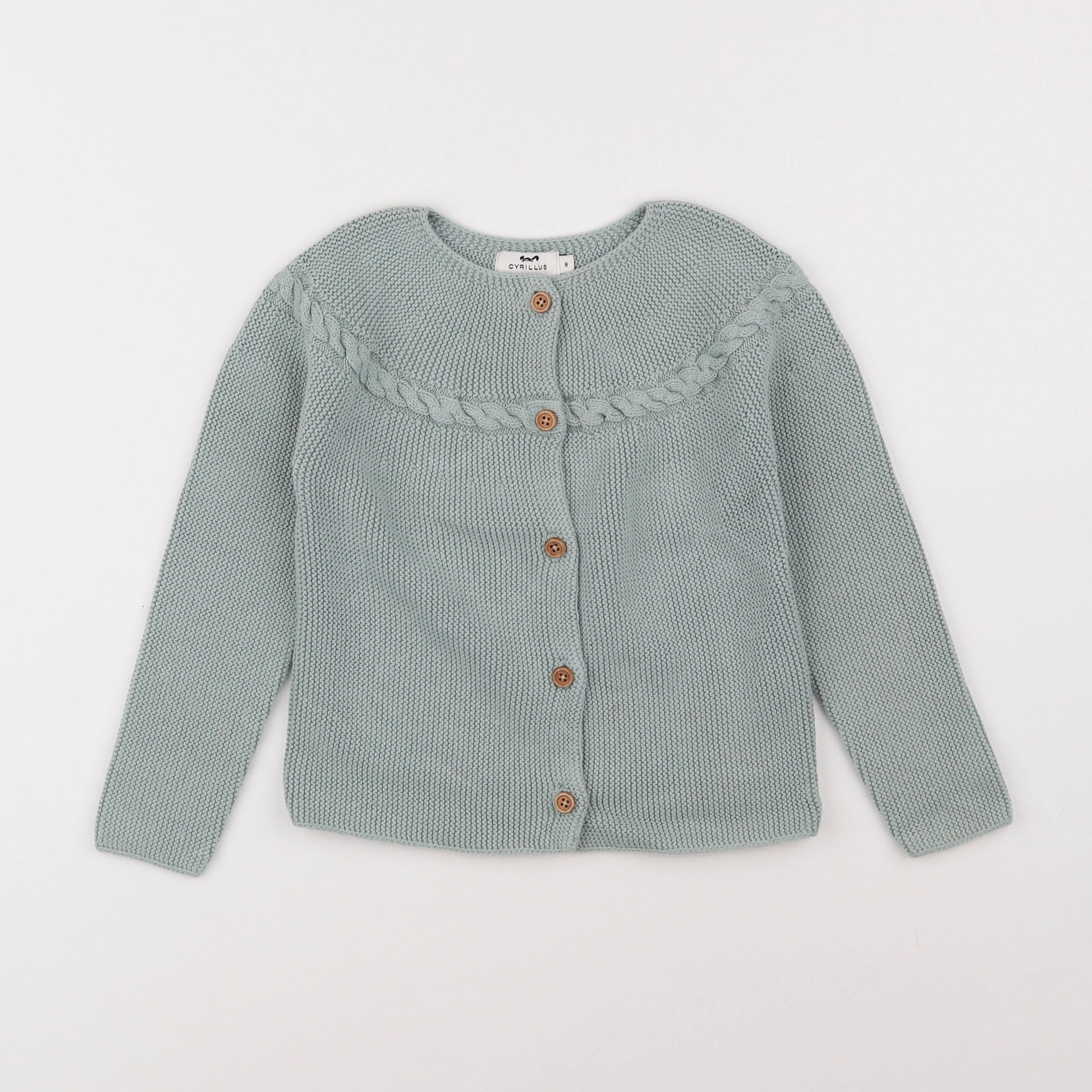 Cyrillus - gilet vert - 8 ans