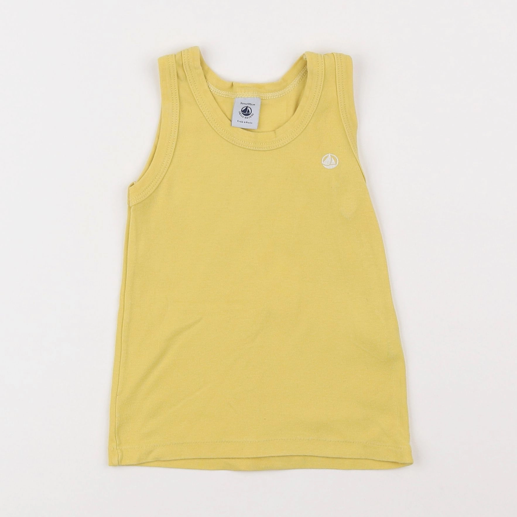 Petit Bateau - débardeur jaune - 3 ans