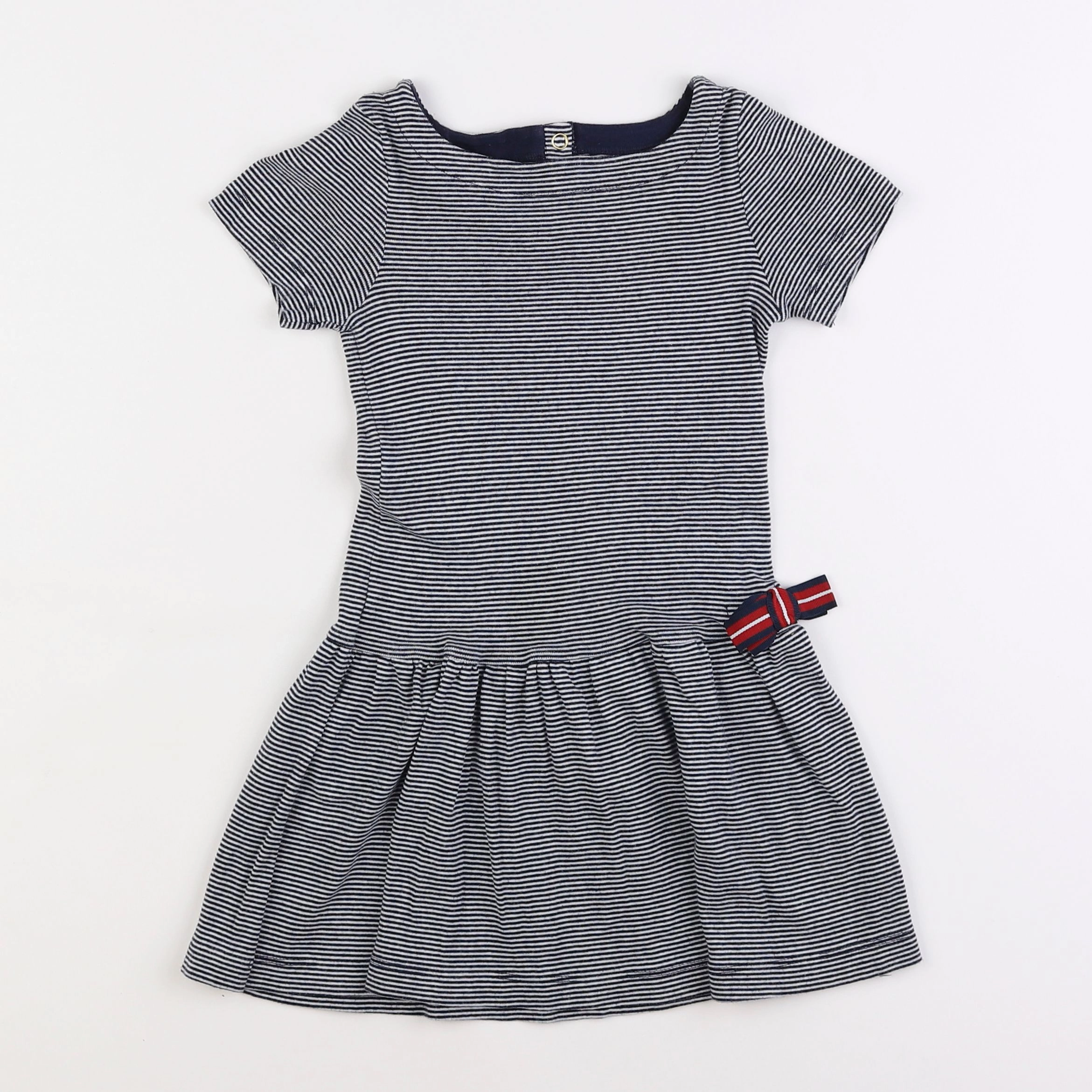 Petit Bateau - robe bleu - 5 ans