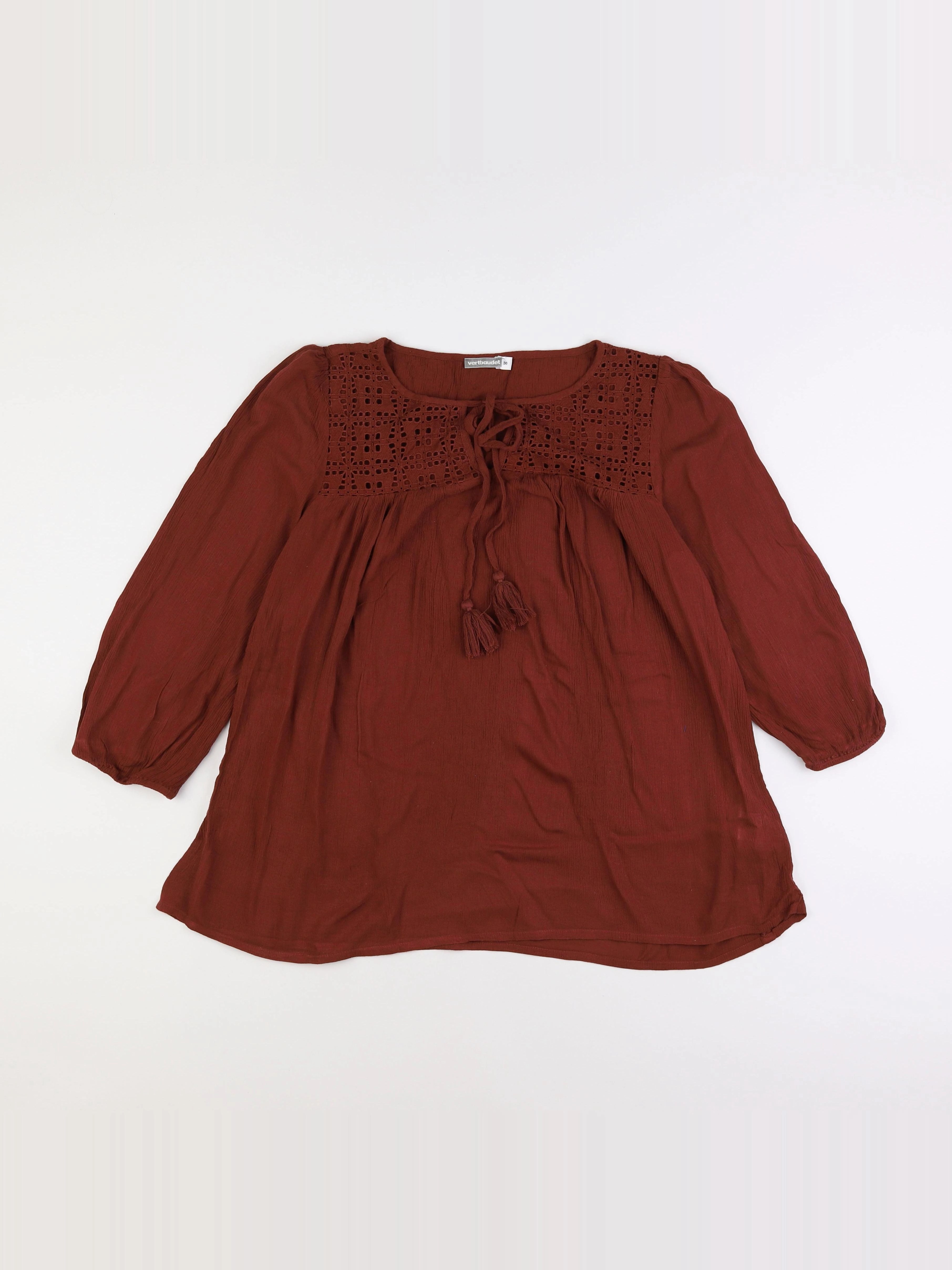 Vertbaudet - blouse grossesse marron - 36
