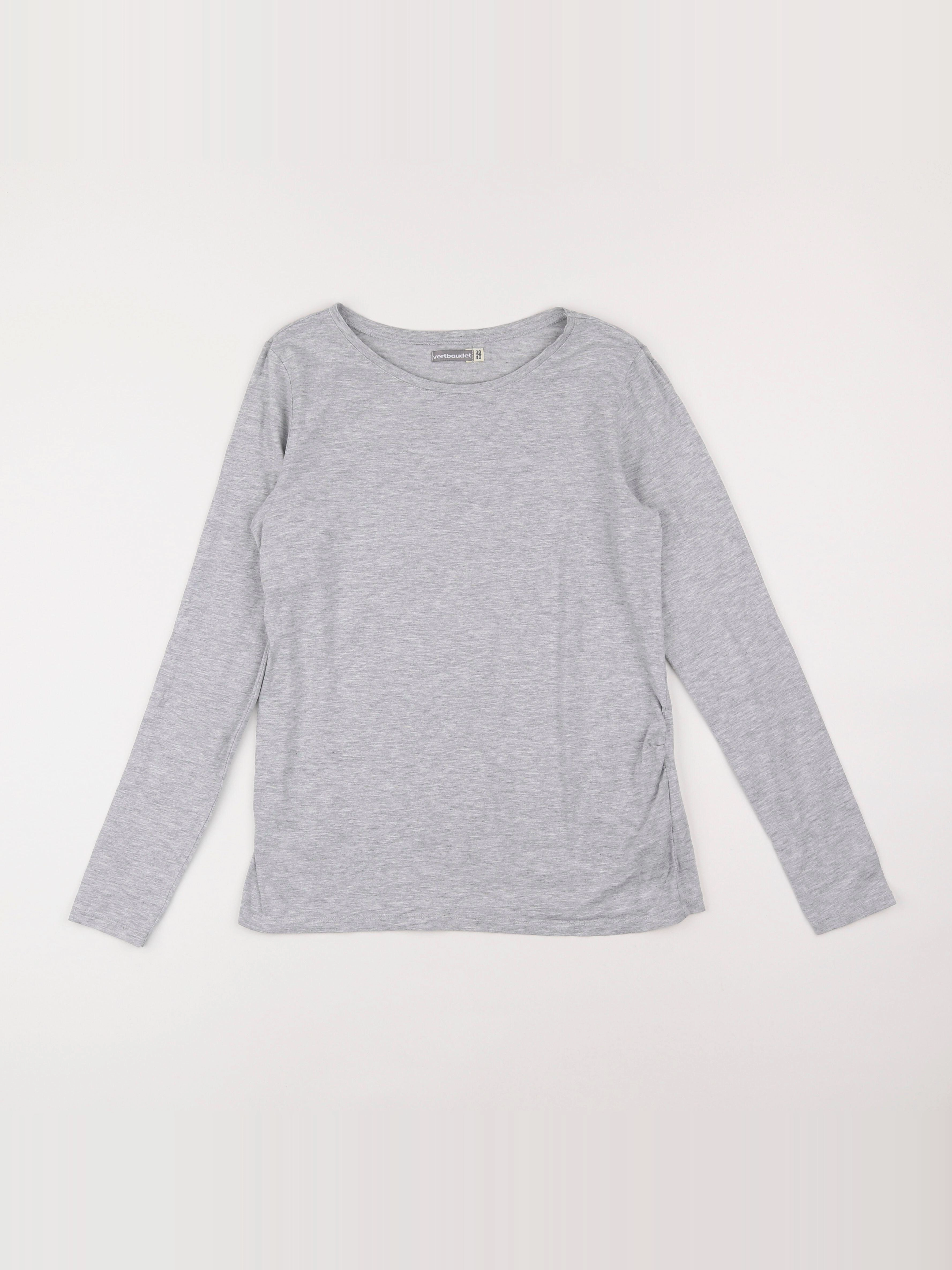 Vertbaudet - tee-shirt grossesse gris - 38 à 40