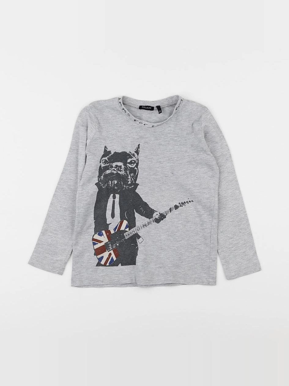 IKKS - tee-shirt gris - 4 ans