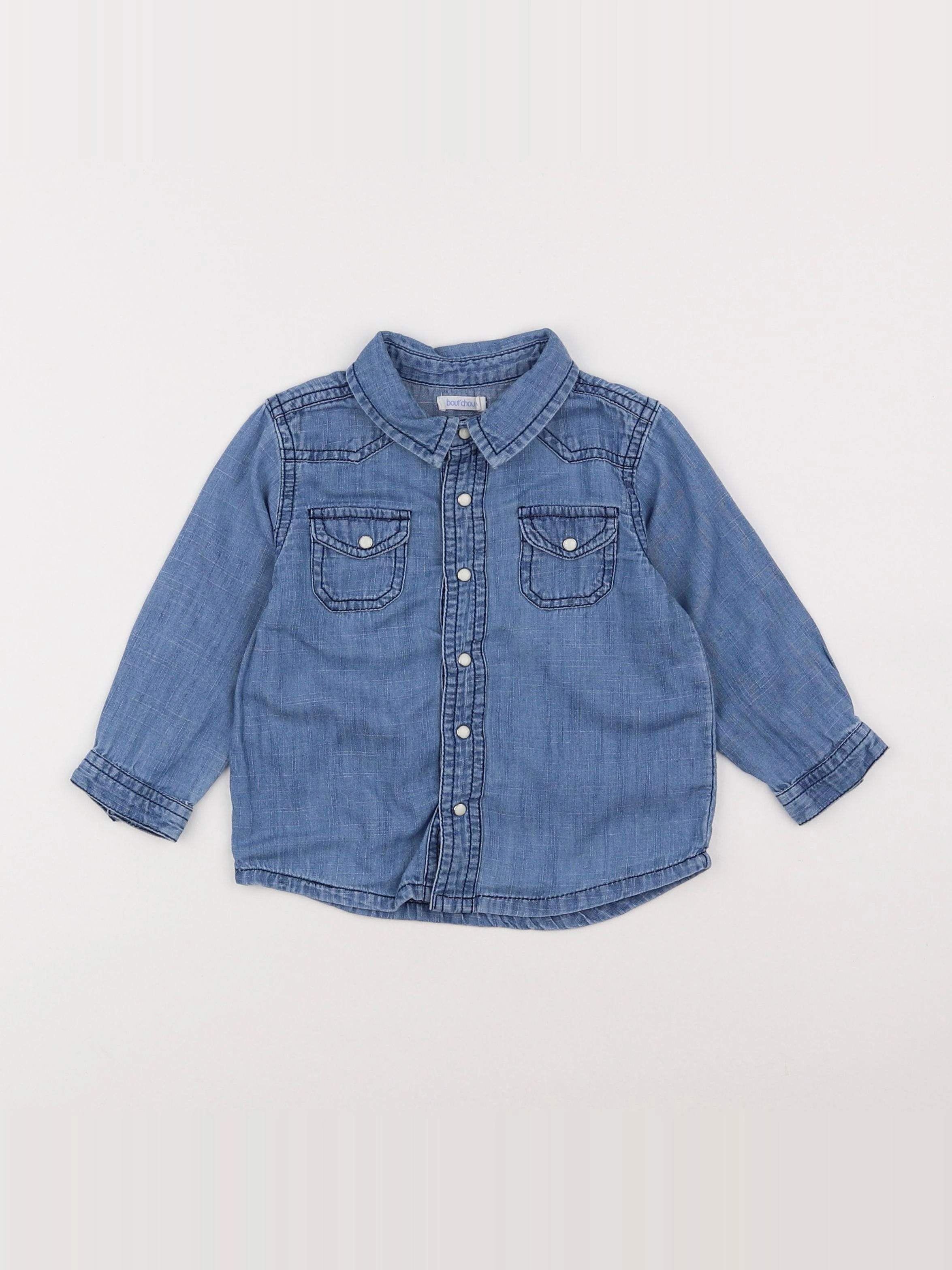 Boutchou - blouse bleu - 18 mois