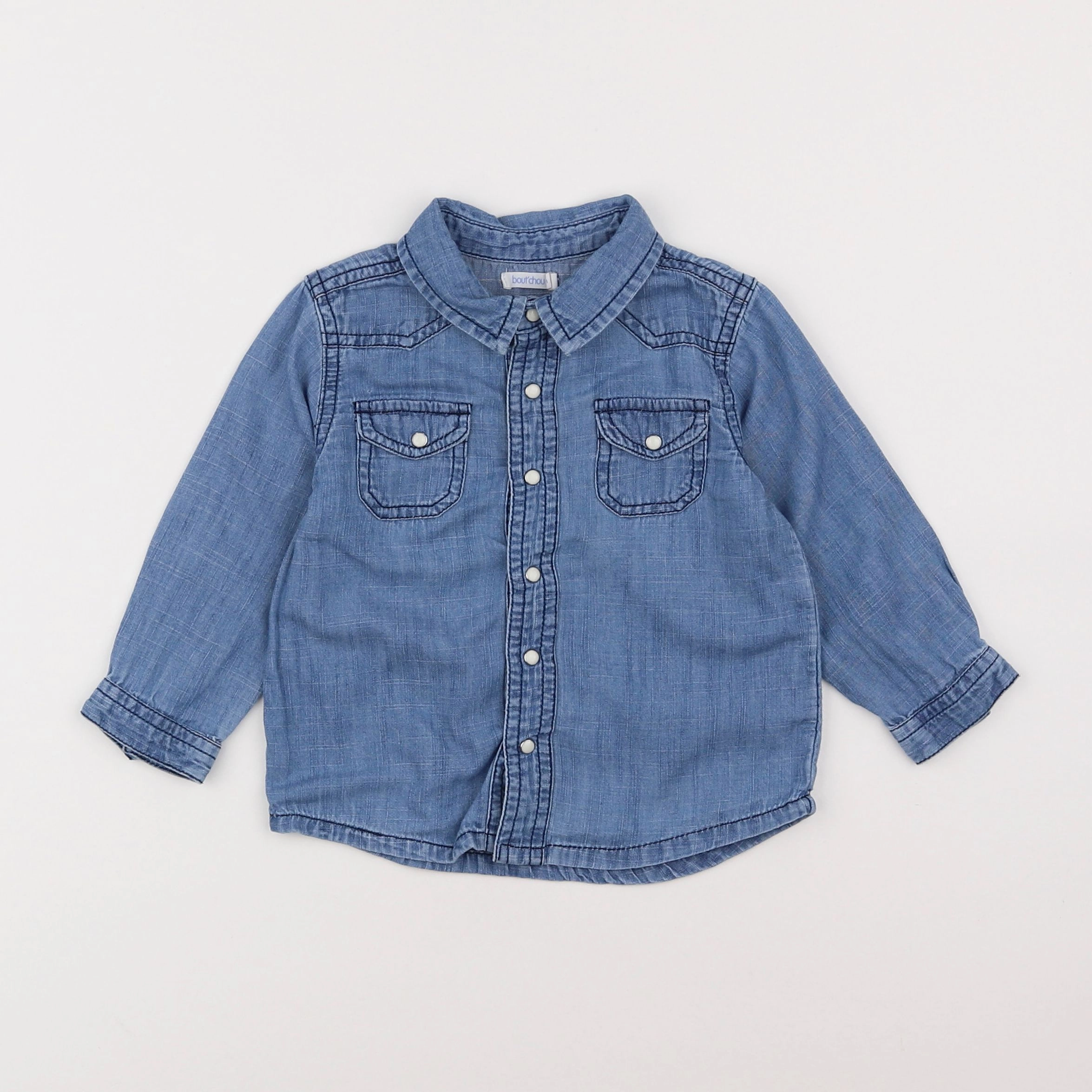 Boutchou - blouse bleu - 18 mois