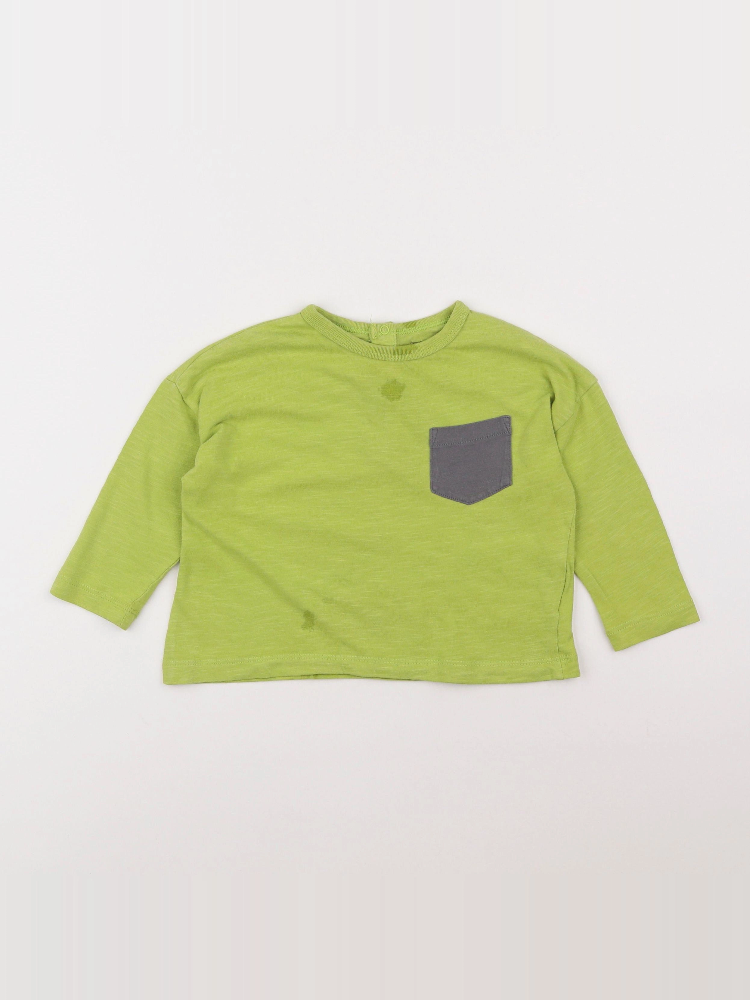 Boutchou - tee-shirt vert - 2 ans