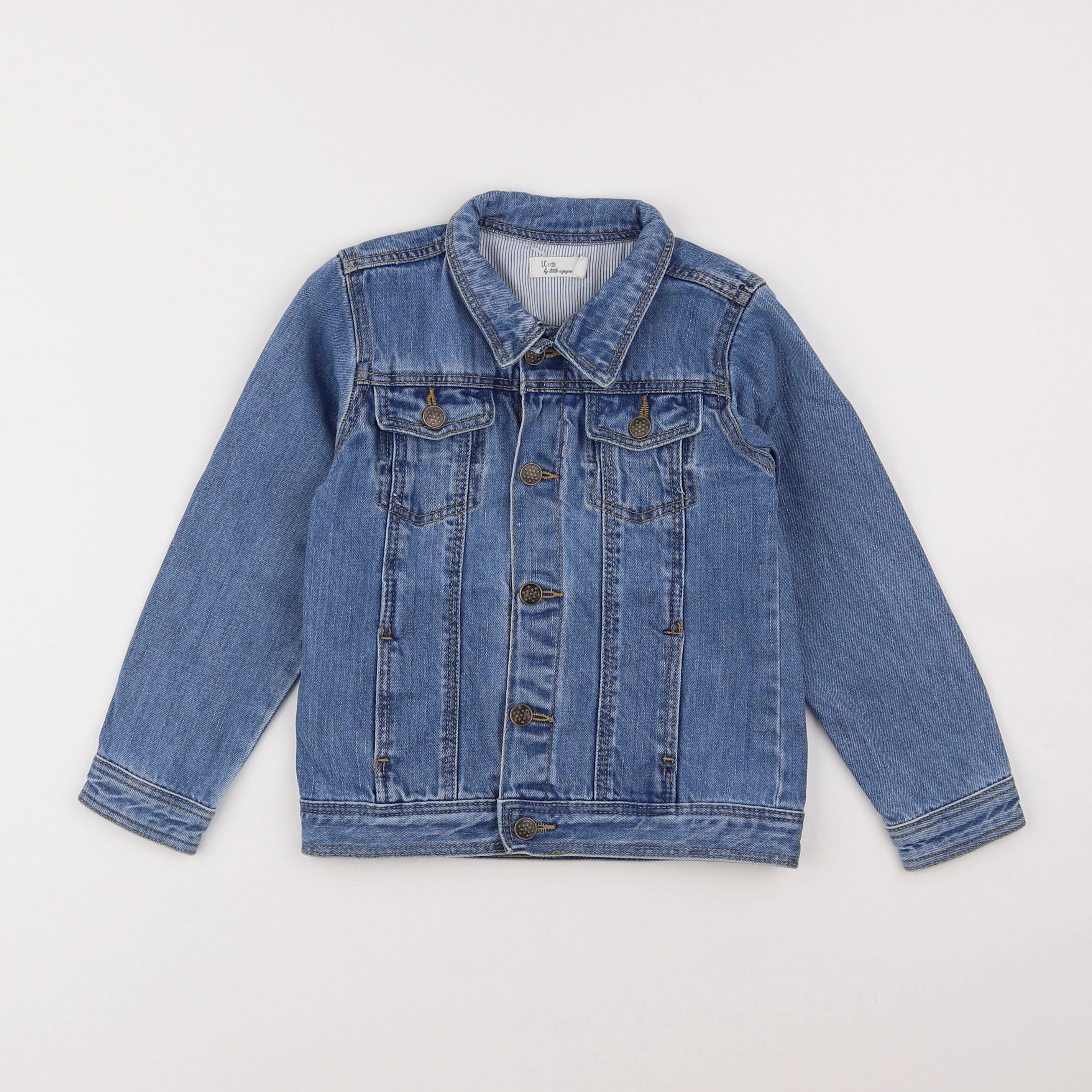 Little Cigogne - veste bleu - 6 ans