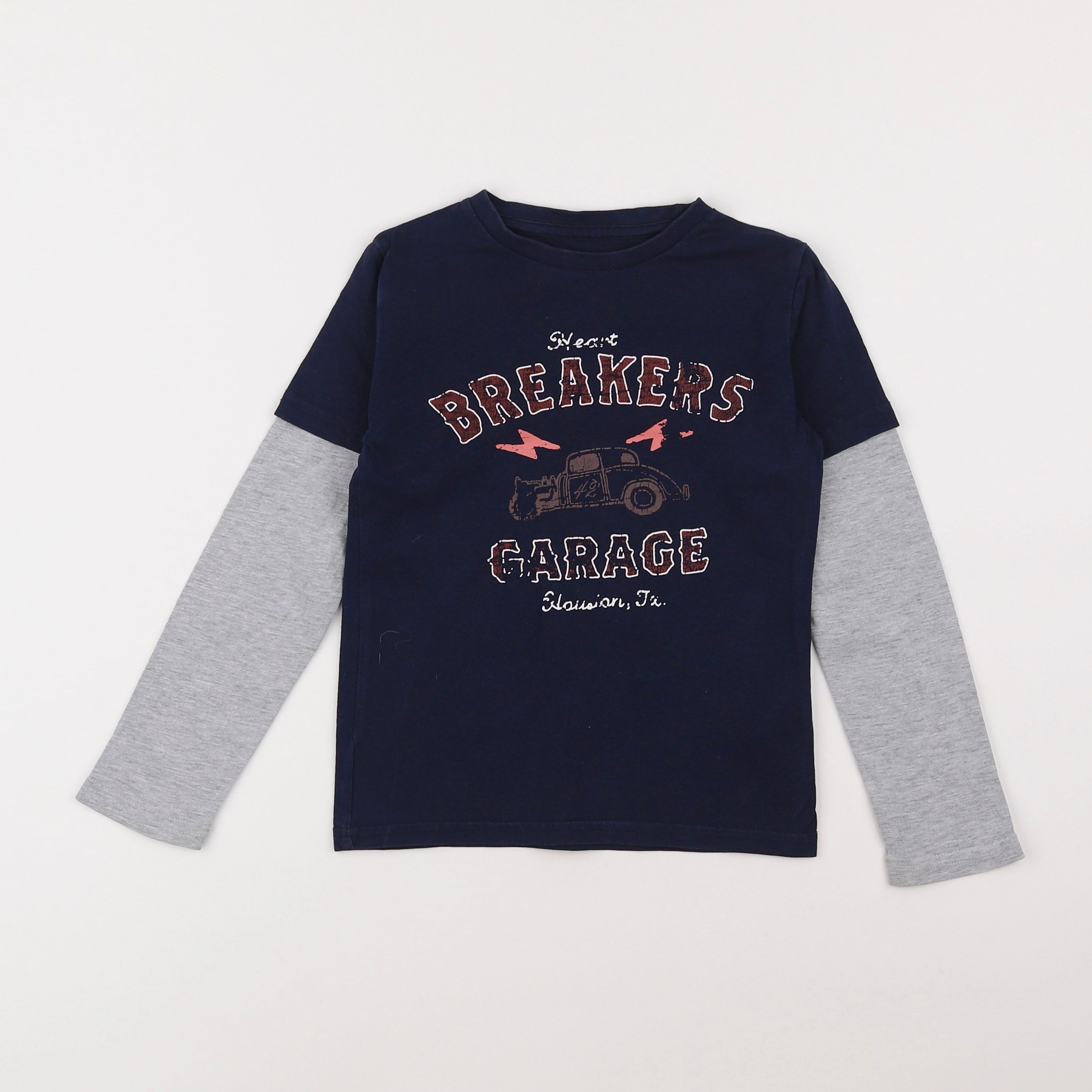 Vertbaudet - tee-shirt bleu - 6 ans