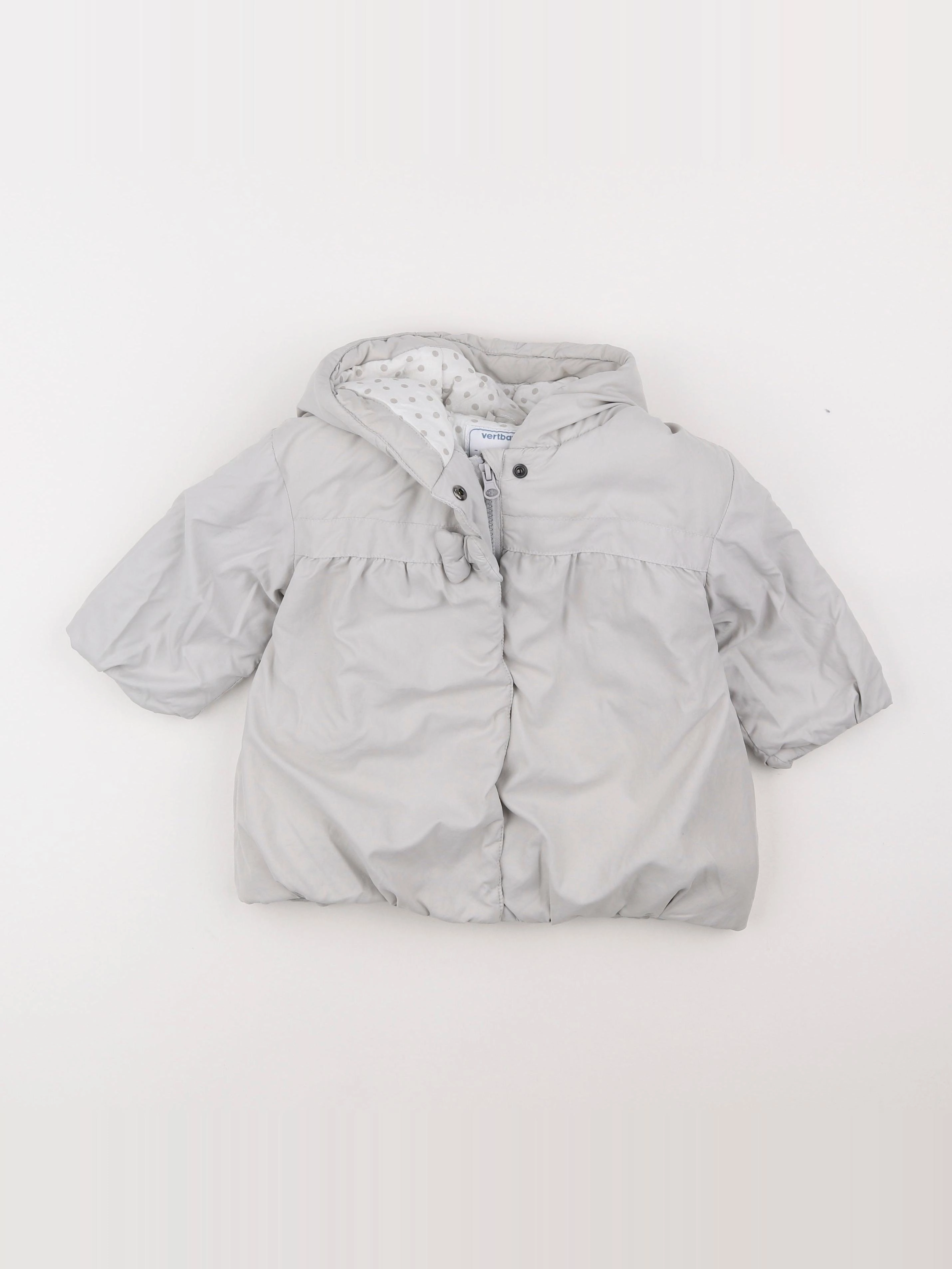 Vertbaudet - doudoune gris - 18 mois