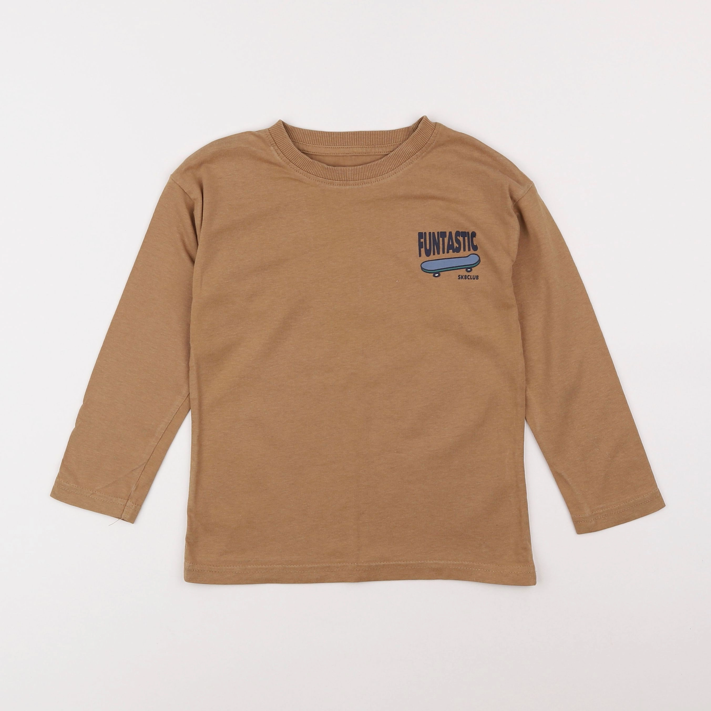 Vertbaudet - tee-shirt marron - 6 ans