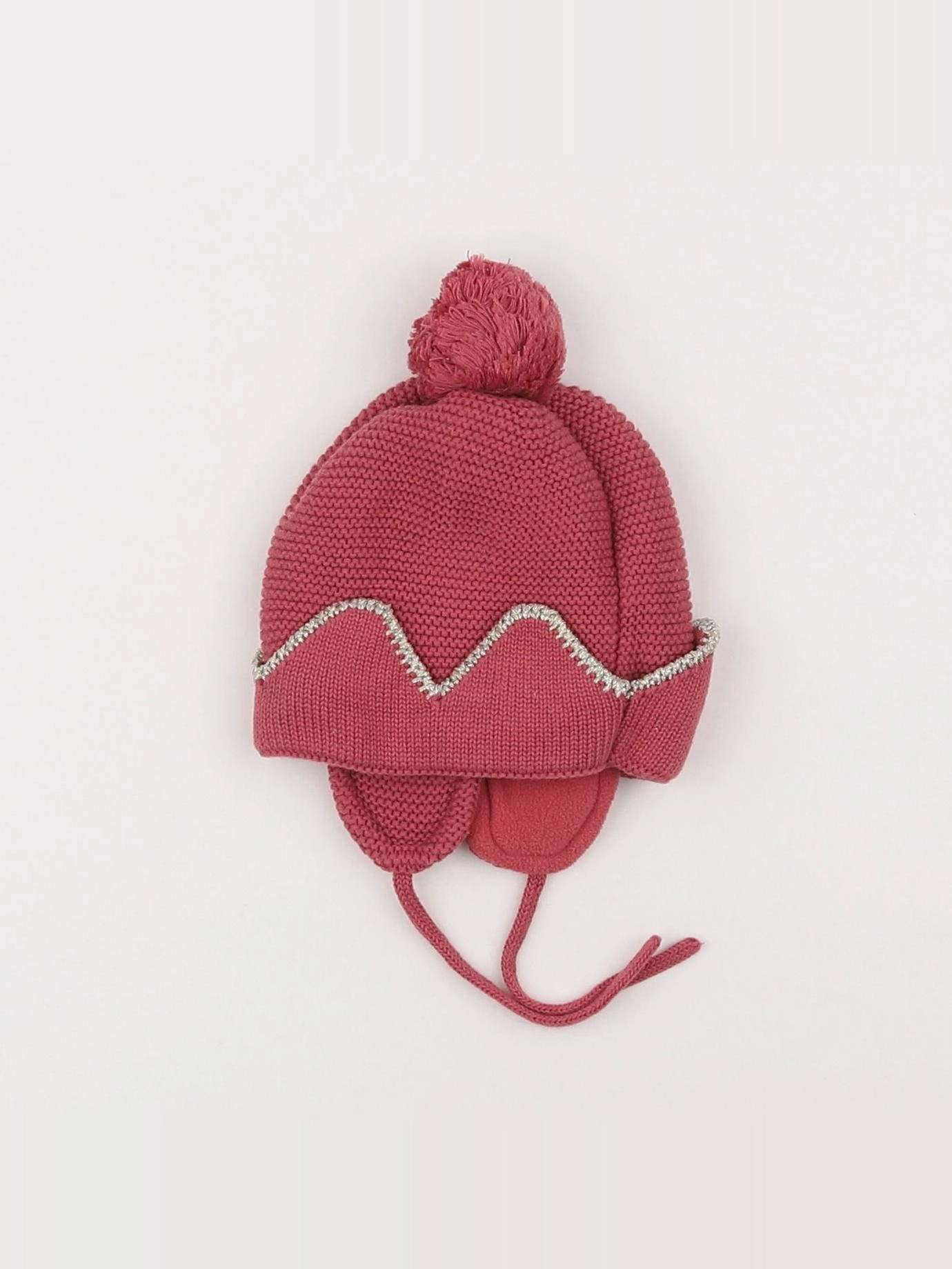 Vertbaudet - bonnet rose - 3/6 mois