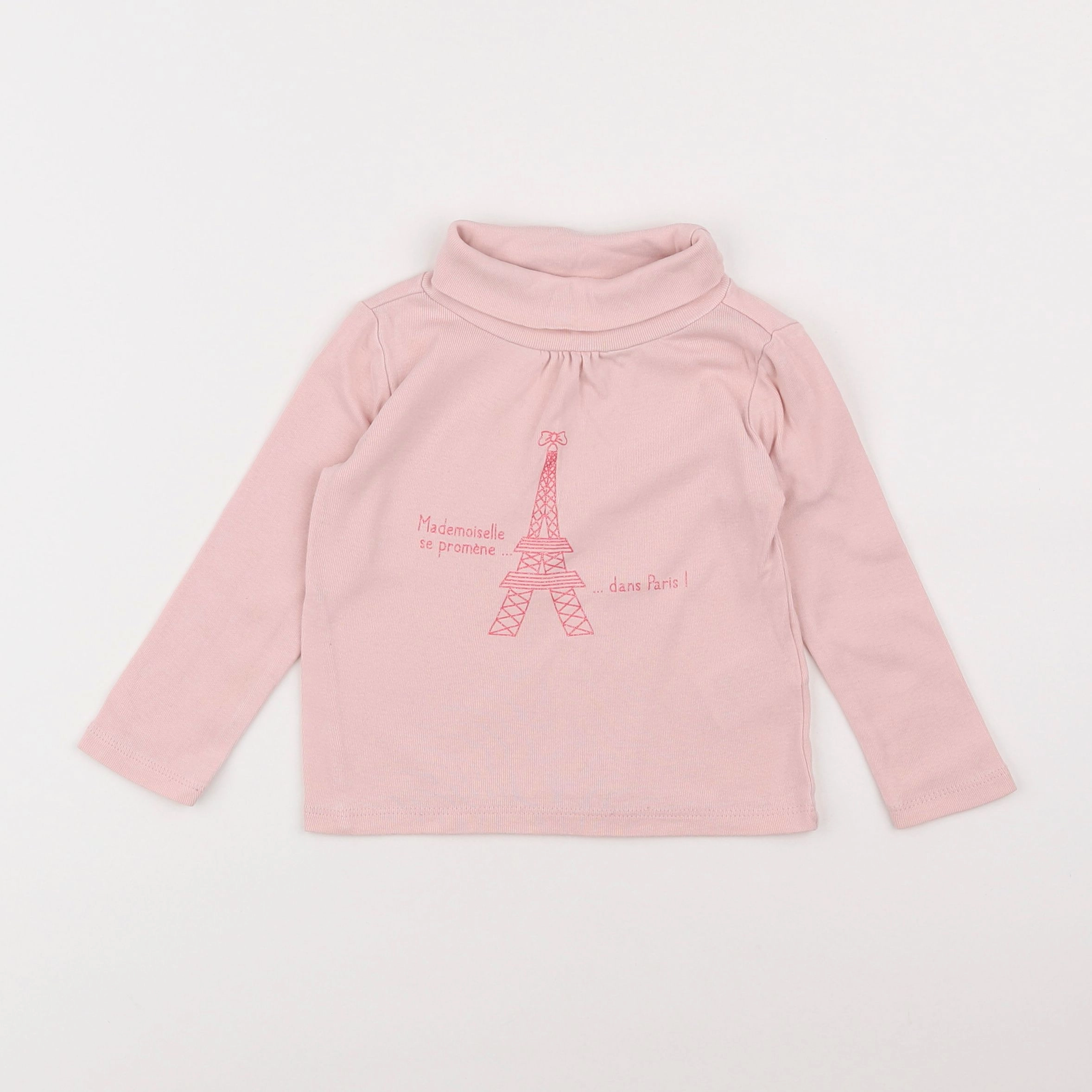 Vertbaudet - sous-pull rose - 2 ans