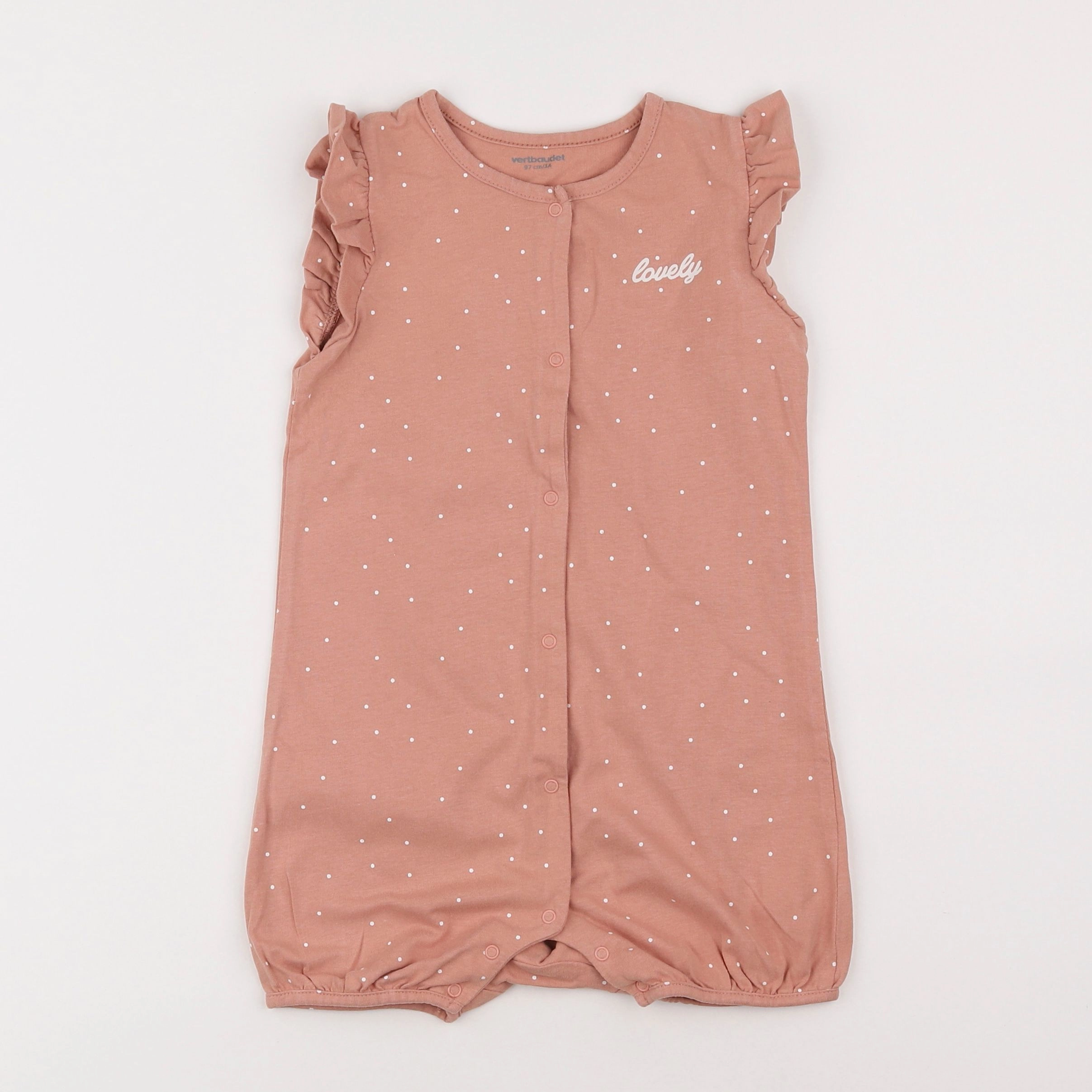 Vertbaudet - pyjama coton rose - 3 ans