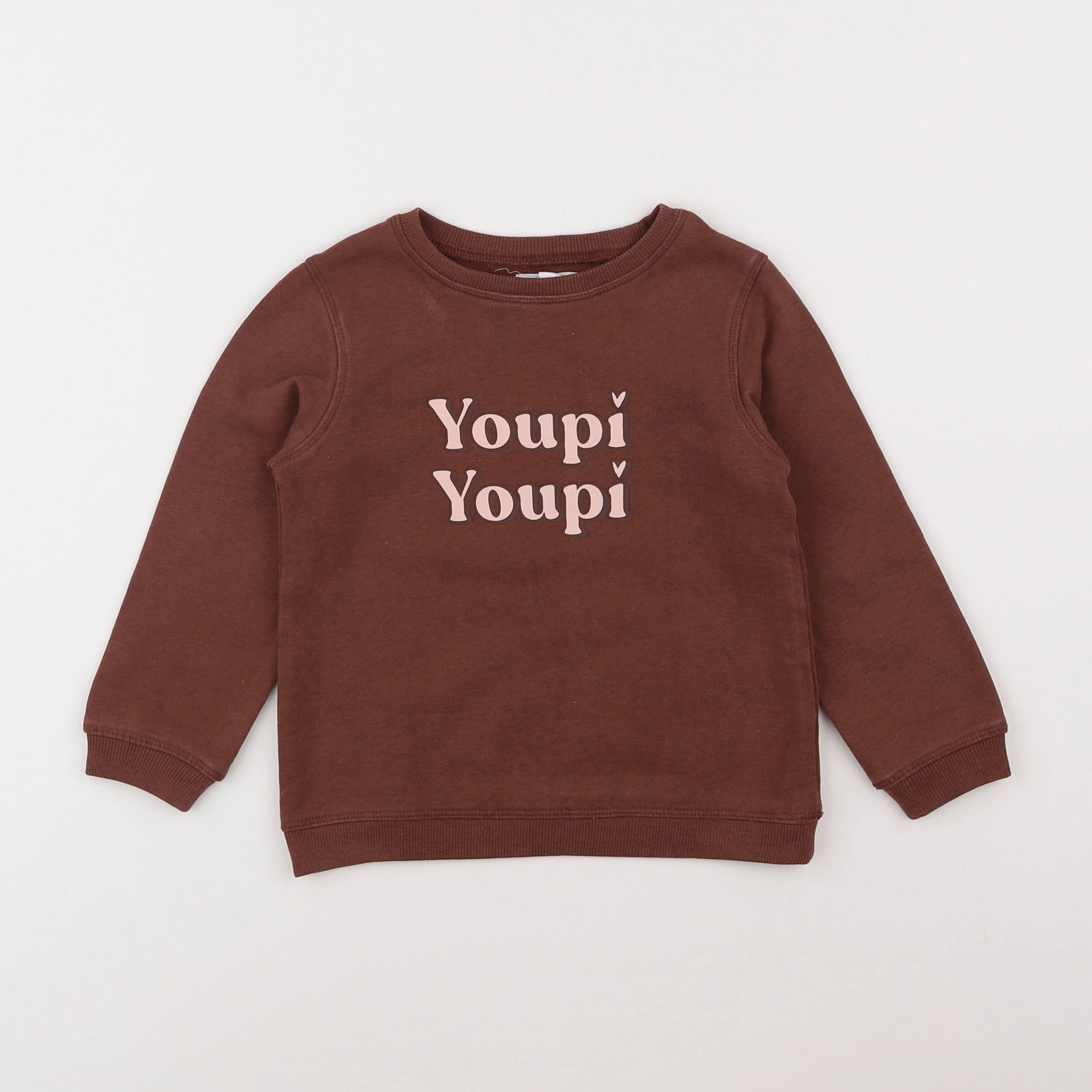 Vertbaudet - sweat marron - 5 ans