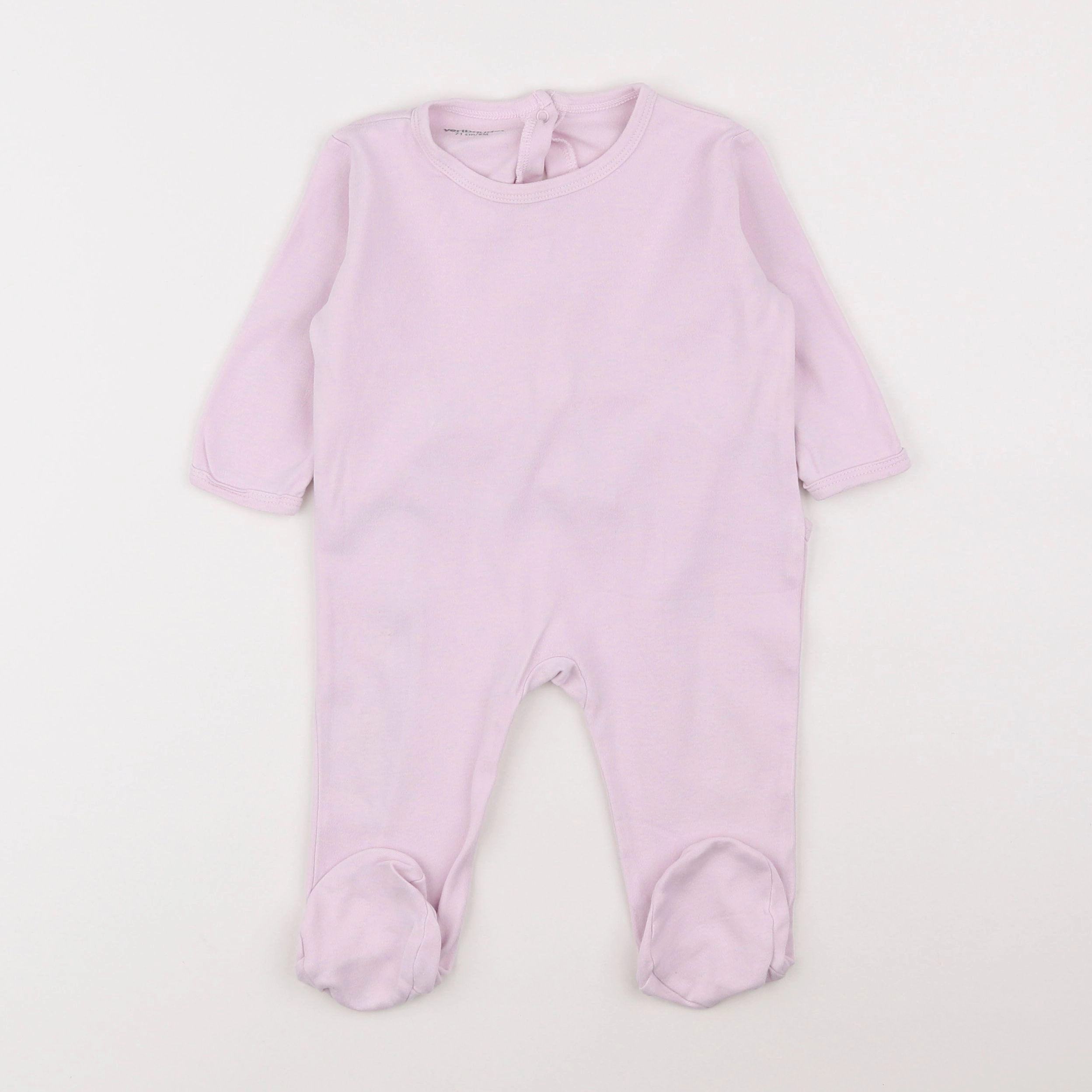 Vertbaudet - pyjama coton rose - 9 mois