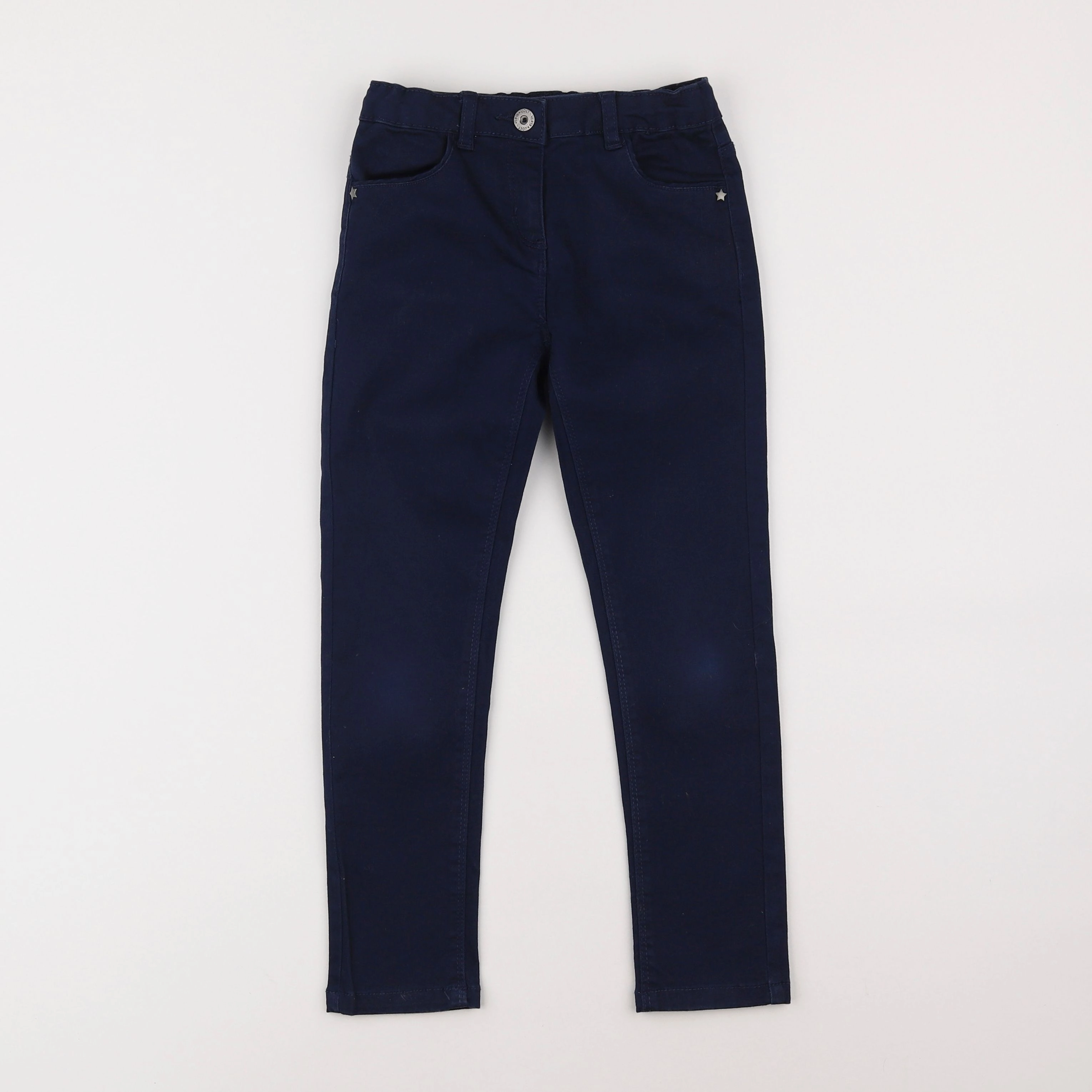 Vertbaudet - pantalon bleu - 7 ans