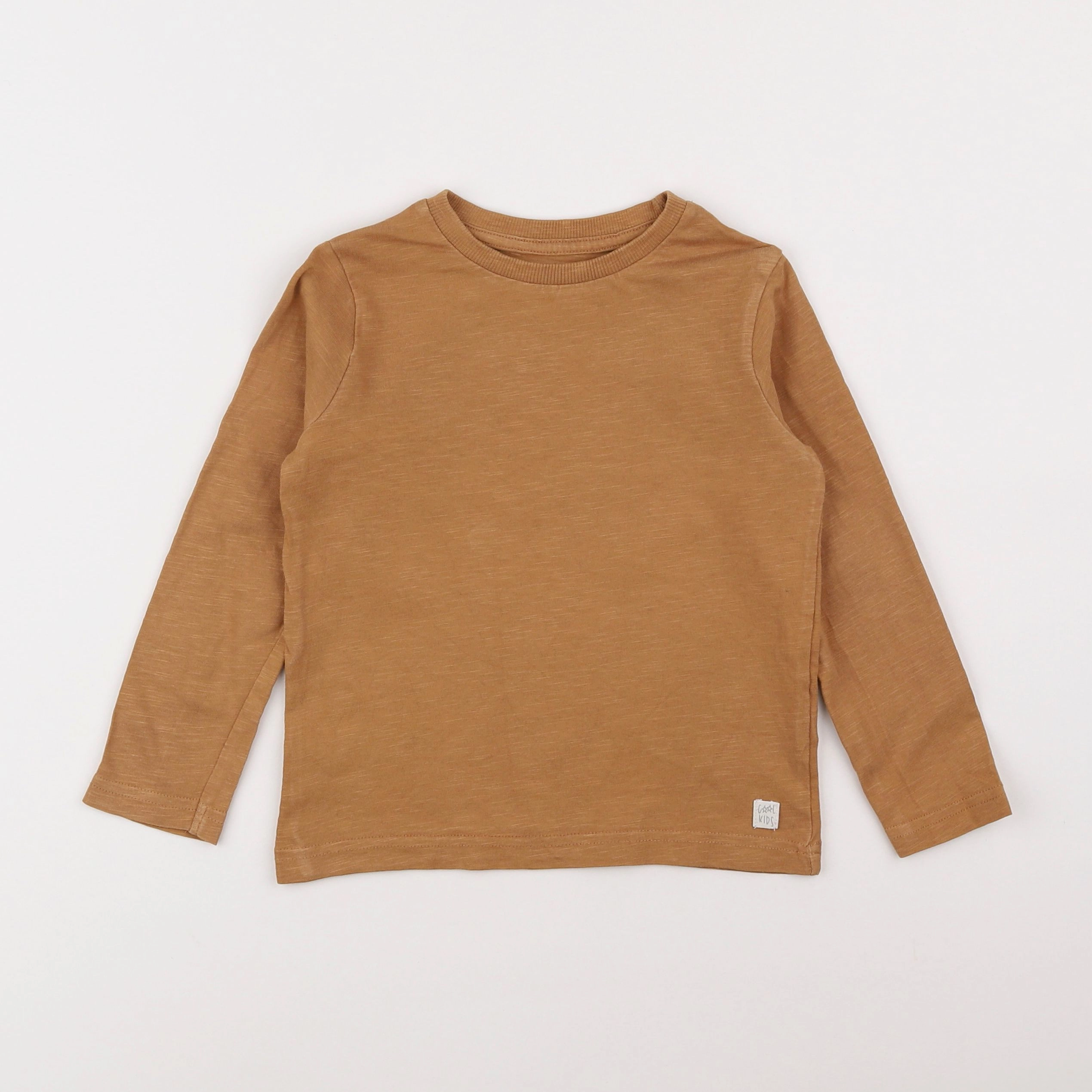 Vertbaudet - tee-shirt marron - 4 ans