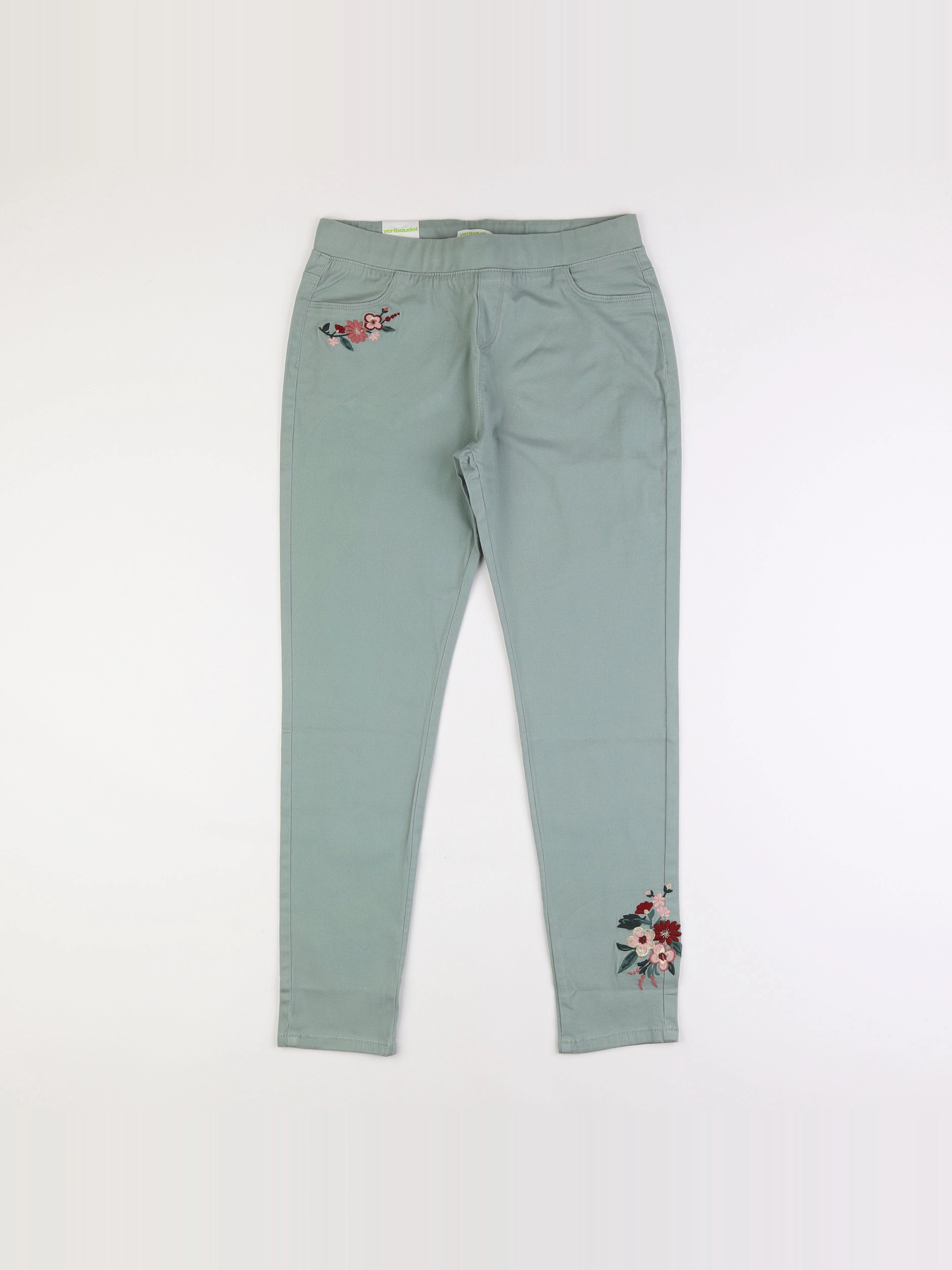 Vertbaudet - jegging vert - 14 ans
