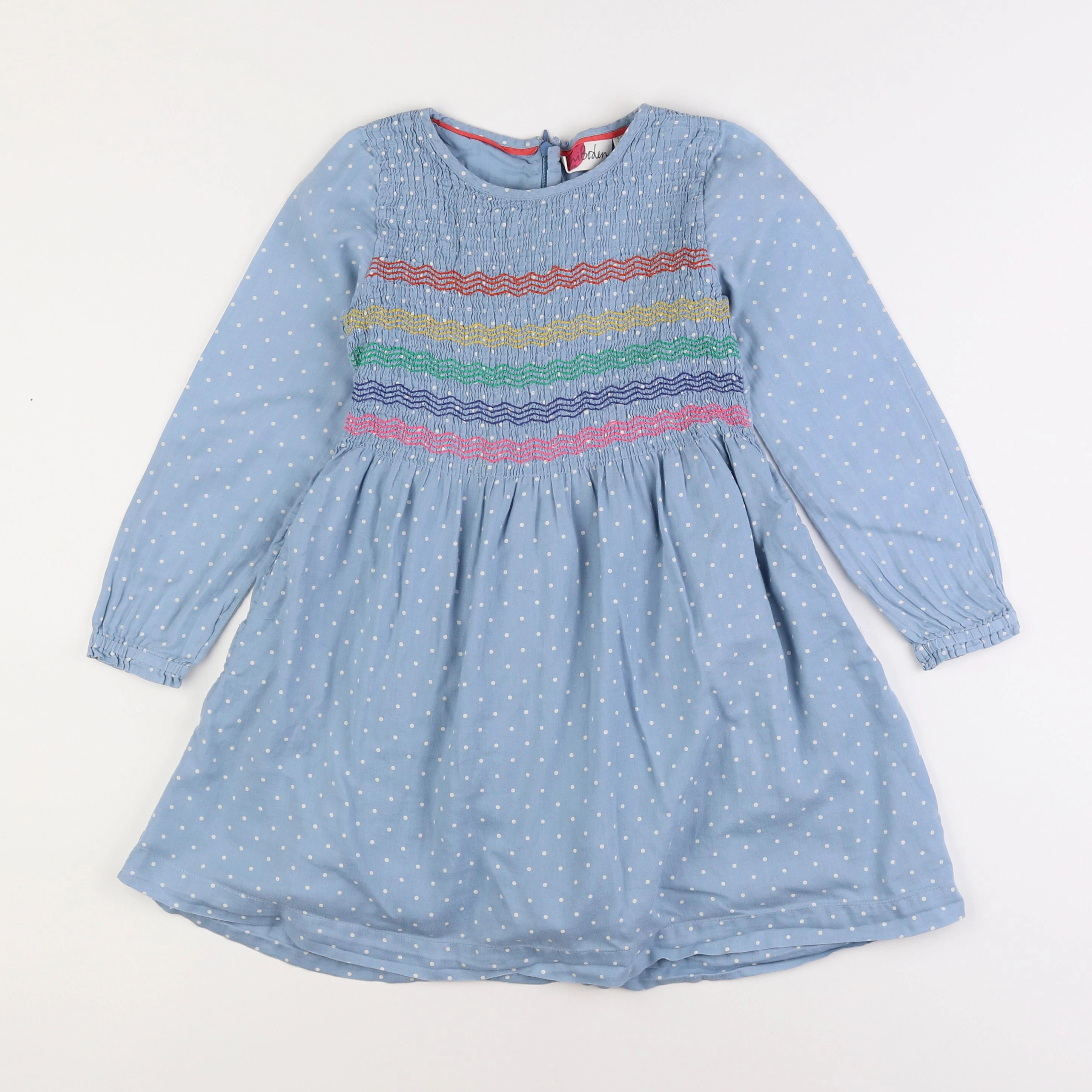 Baby Boden - robe bleu - 7/8 ans