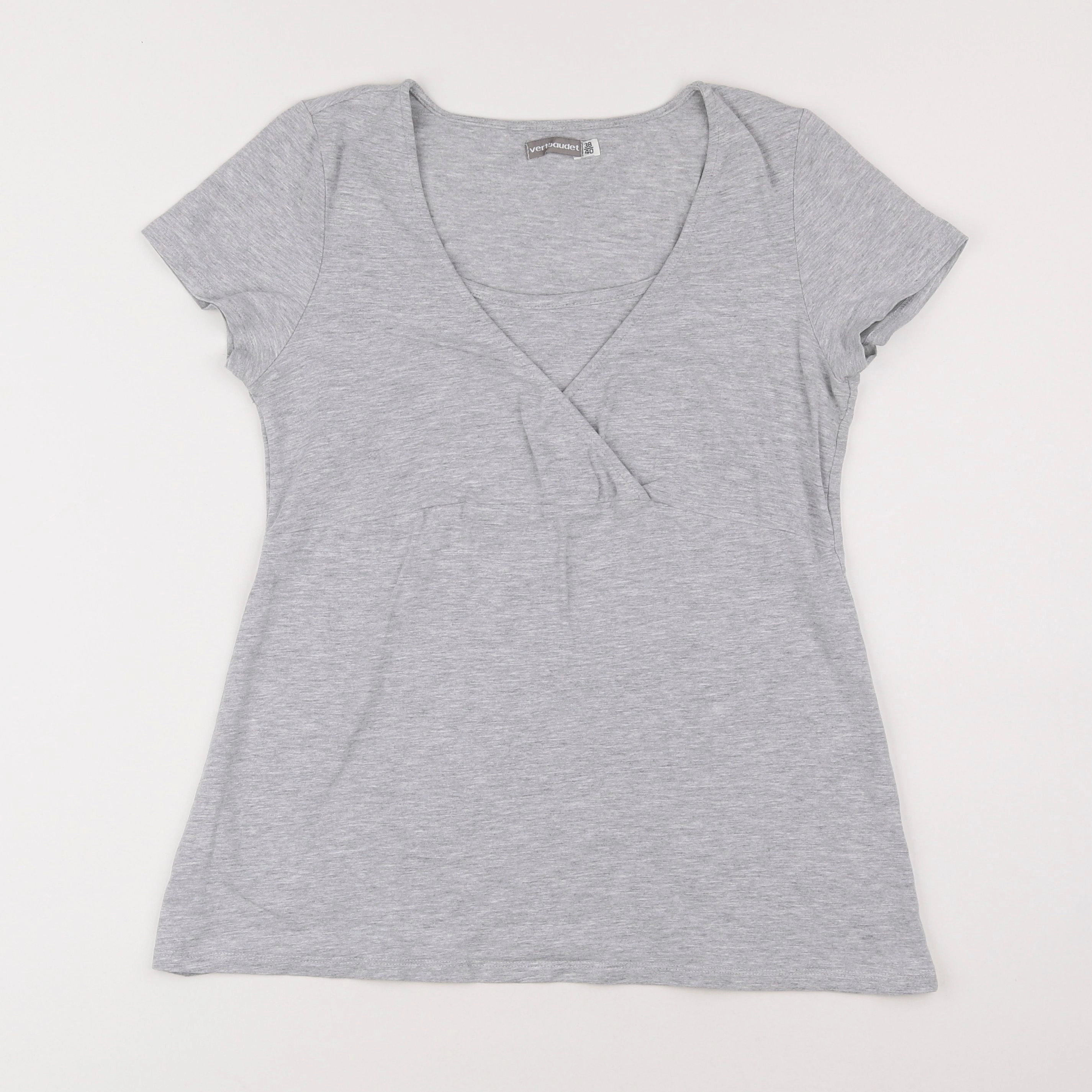 Vertbaudet - tee-shirt grossesse, allaitement gris - 38 à 40