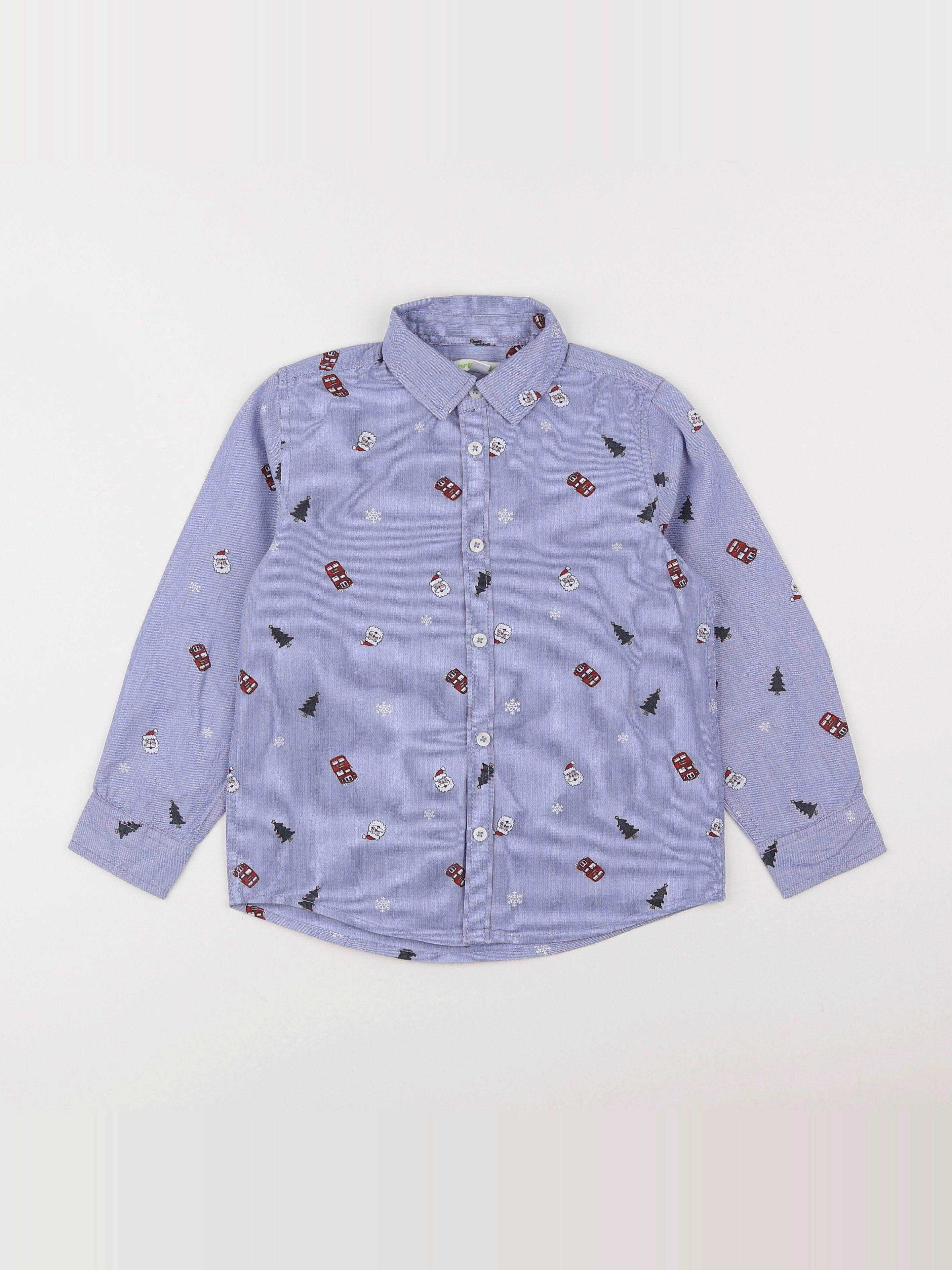 Vertbaudet - chemise bleu - 6 ans