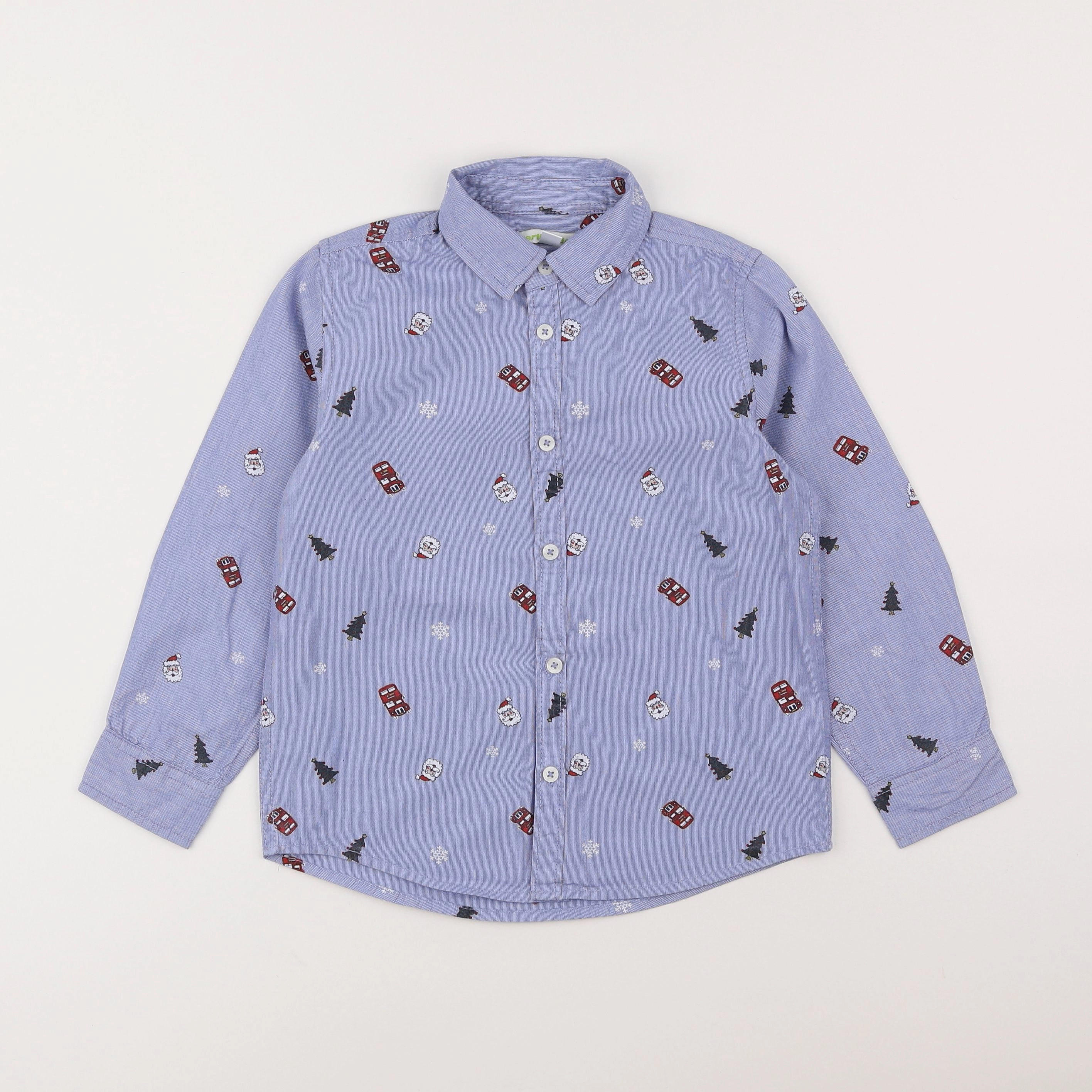Vertbaudet - chemise bleu - 6 ans