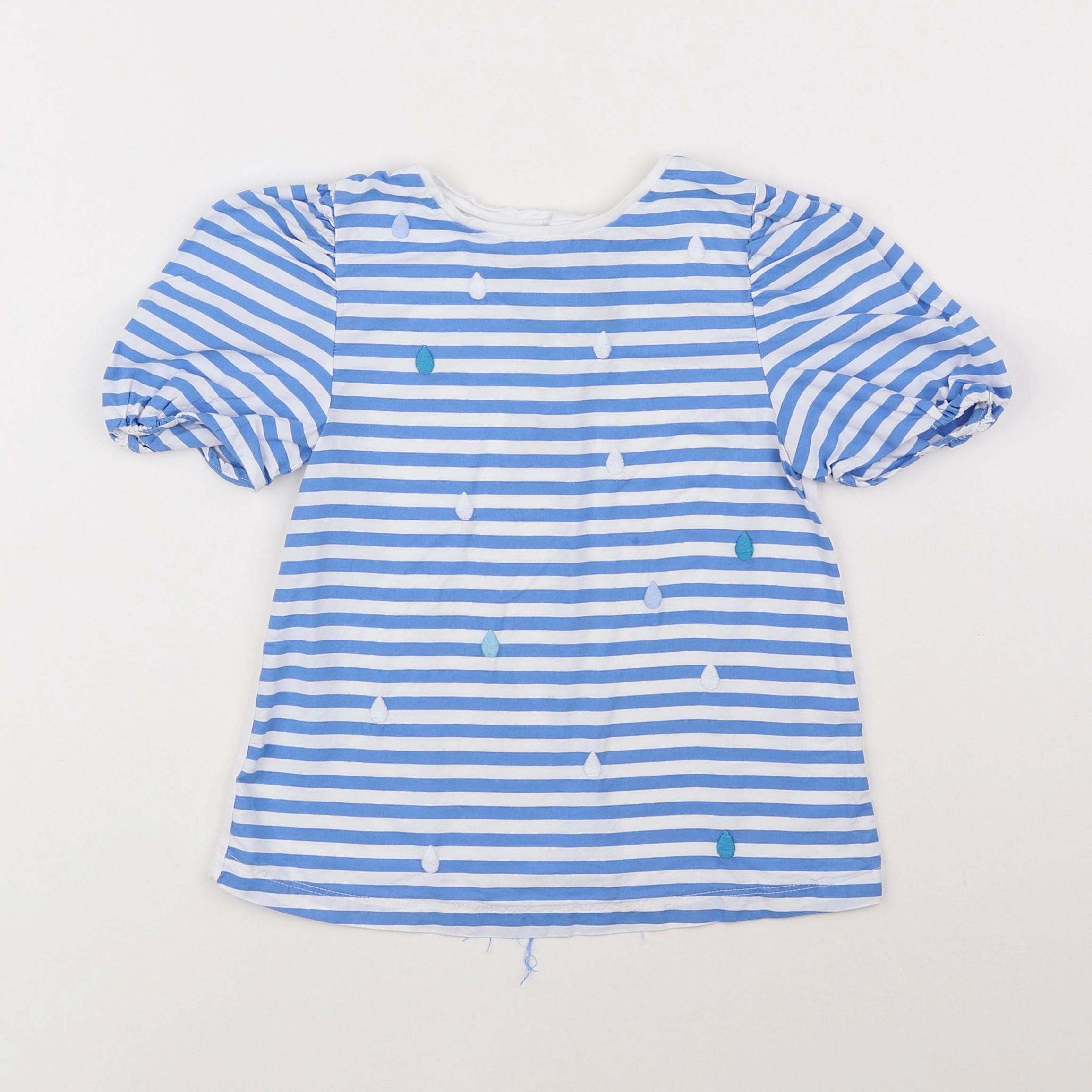 Jacadi - tee-shirt blanc, bleu - 6 ans