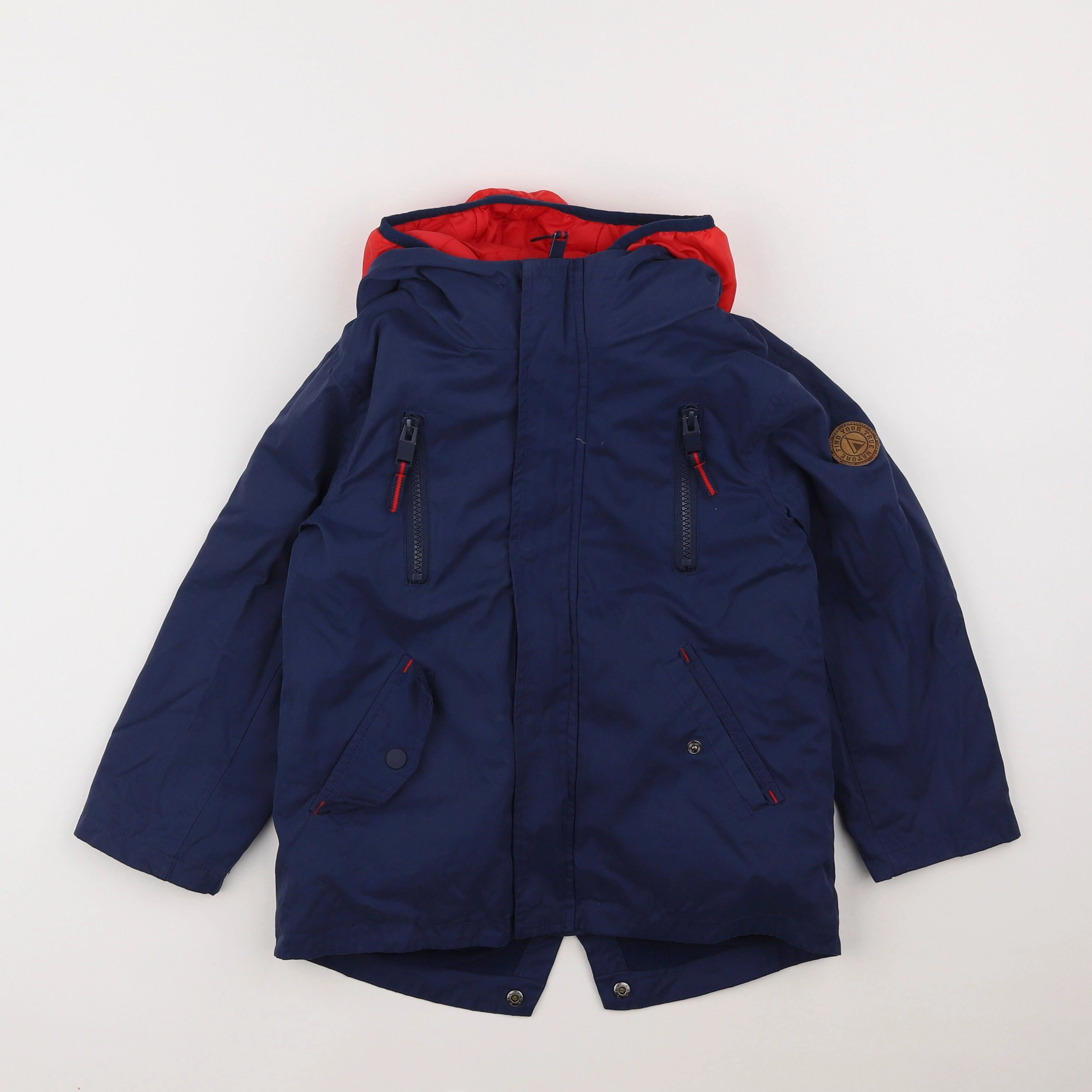 Vertbaudet - parka bleu - 6 ans