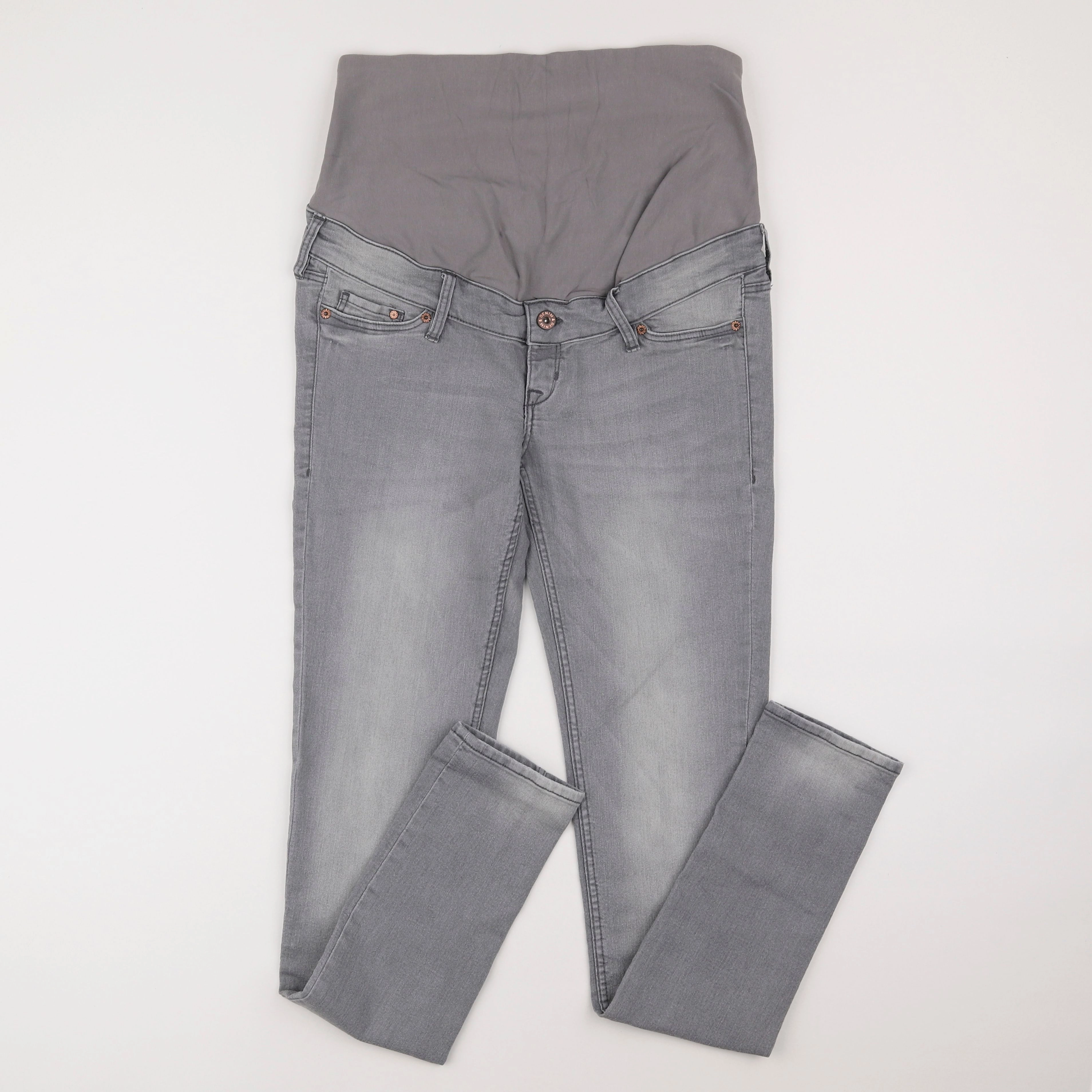 H&M - jean grossesse gris - 38