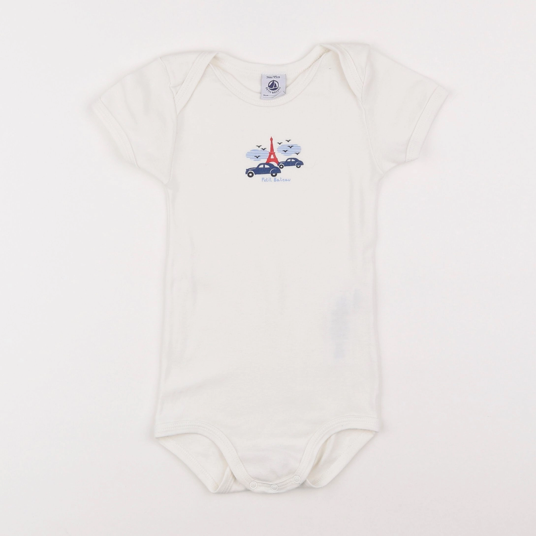 Petit Bateau - body blanc - 3 ans