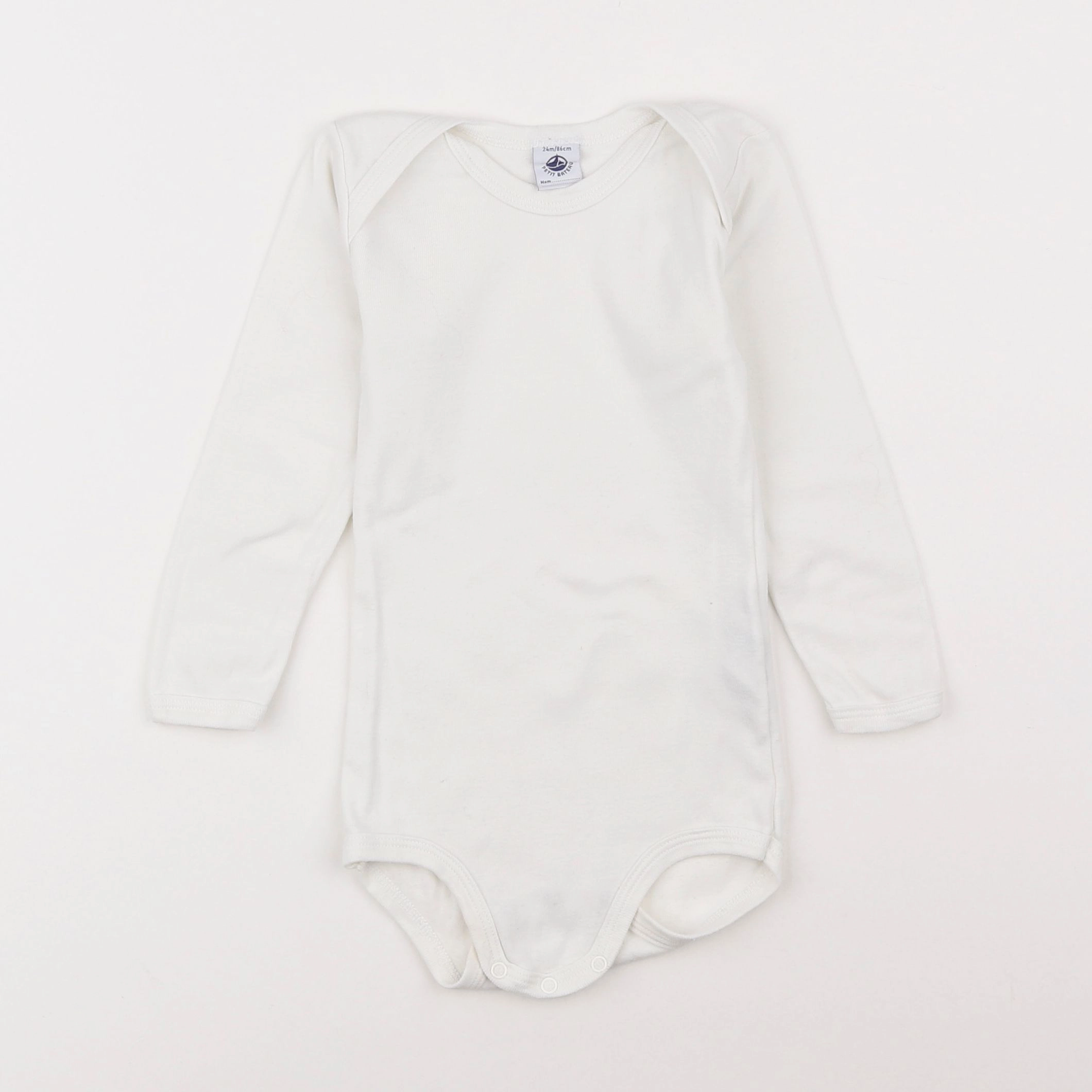 Petit Bateau - body blanc - 2 ans