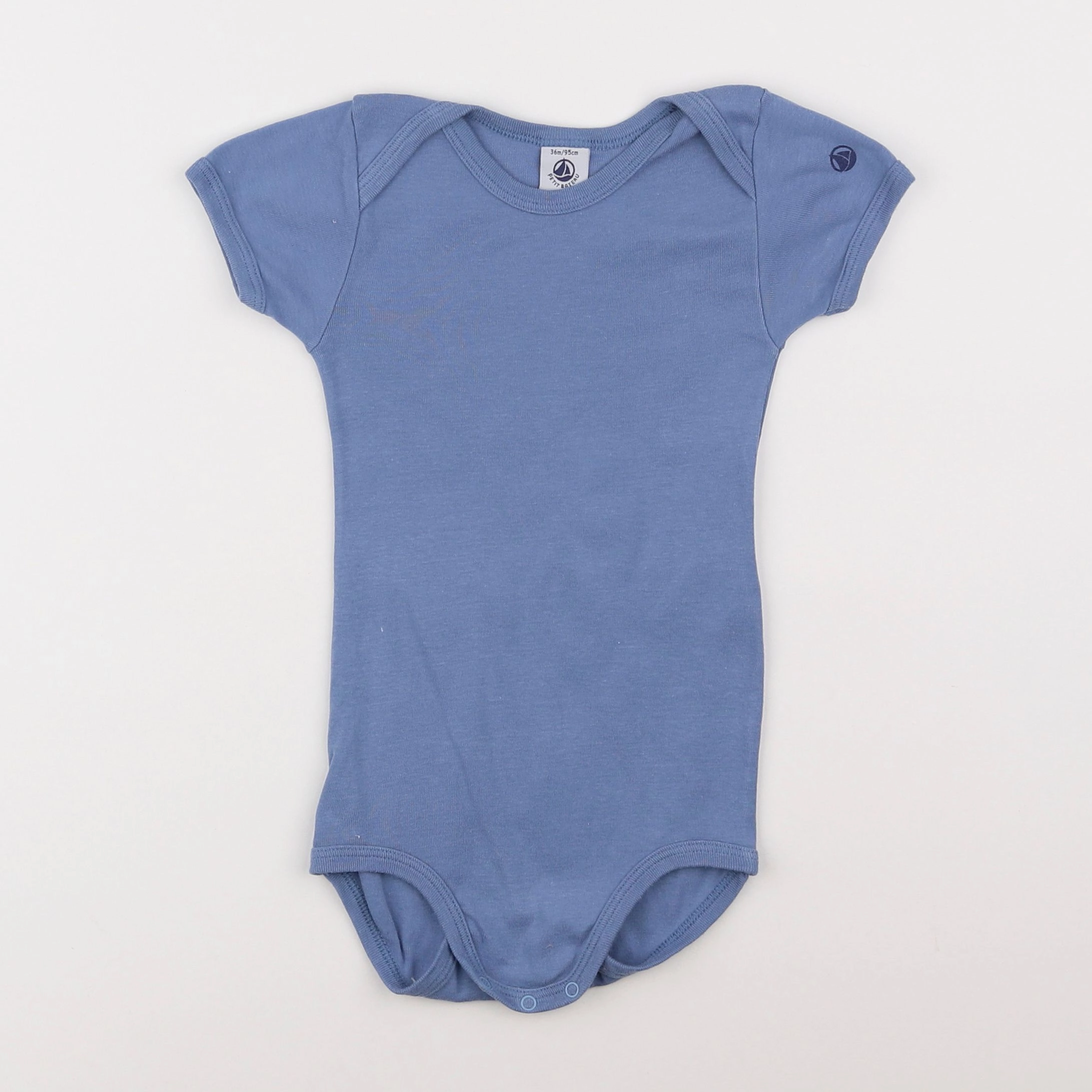 Petit Bateau - body bleu - 3 ans