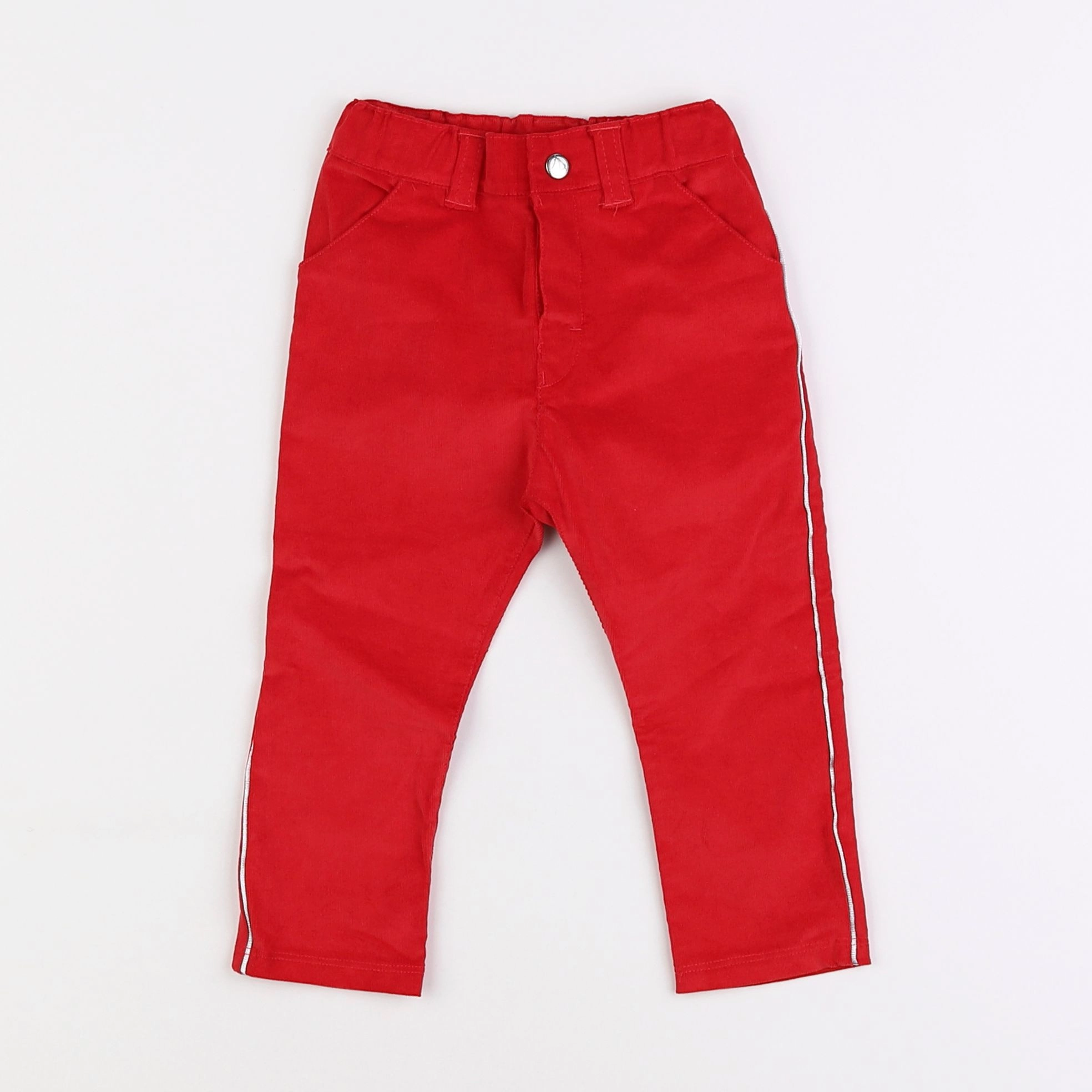 Petit Bateau - pantalon rouge - 18 mois